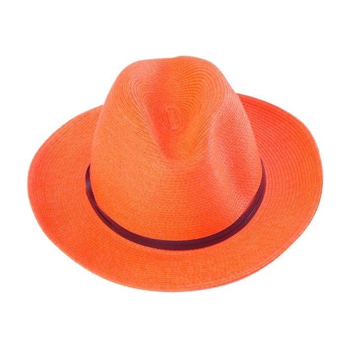 LEATHER TIE PAPER HAT