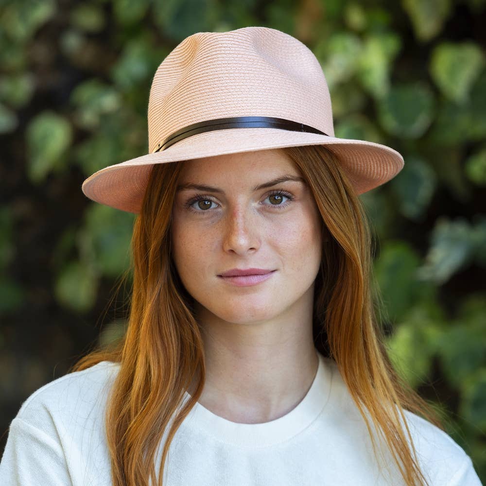 LEATHER TIE PAPER HAT