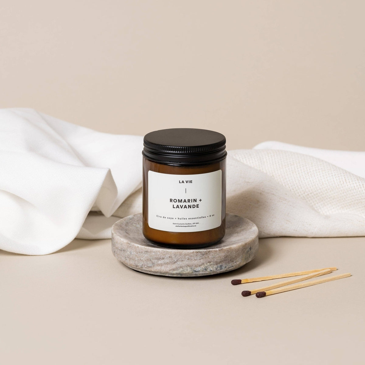 Rosemary Lavender Scented Candle
