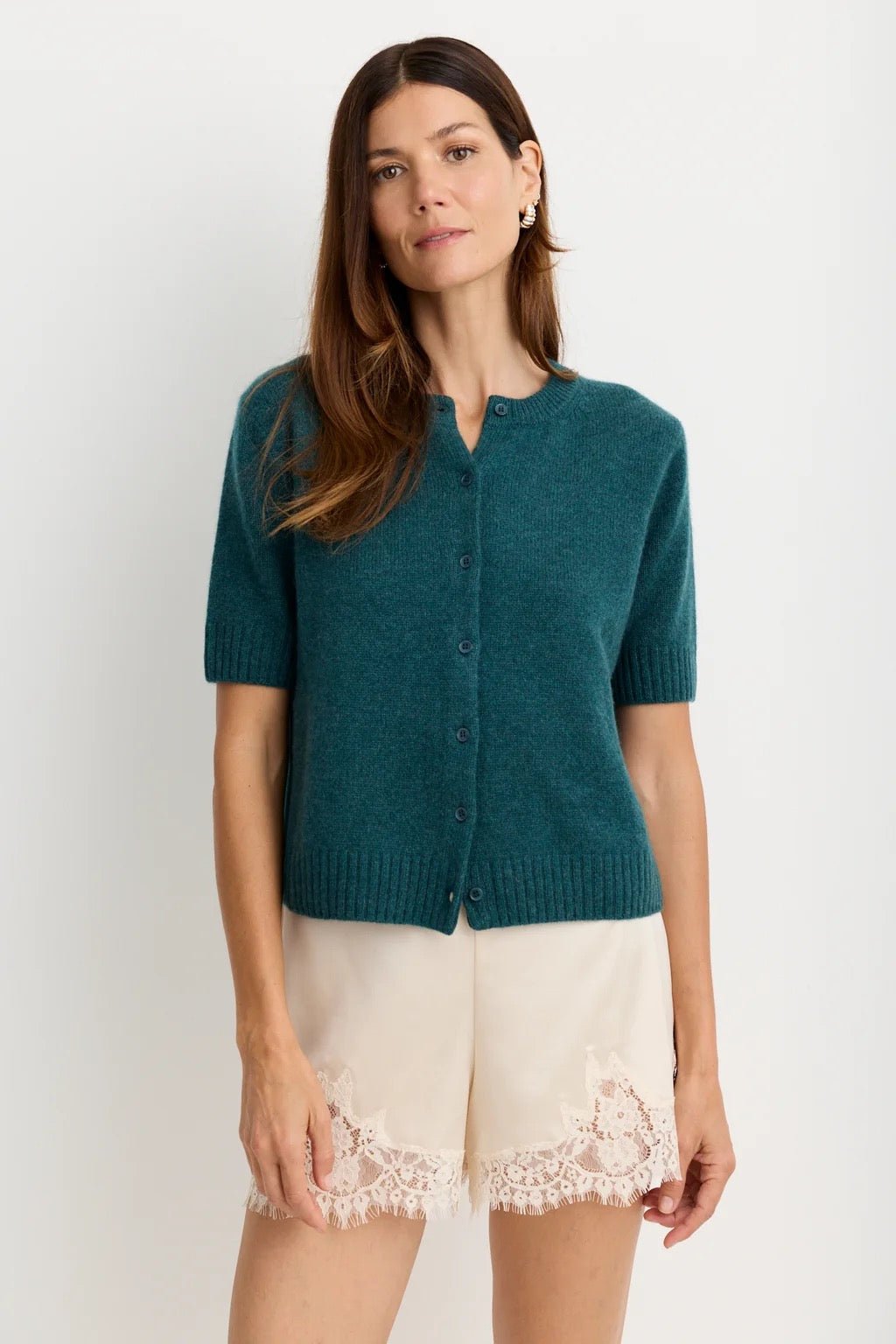 Townes Cashmere Crew Cardigan