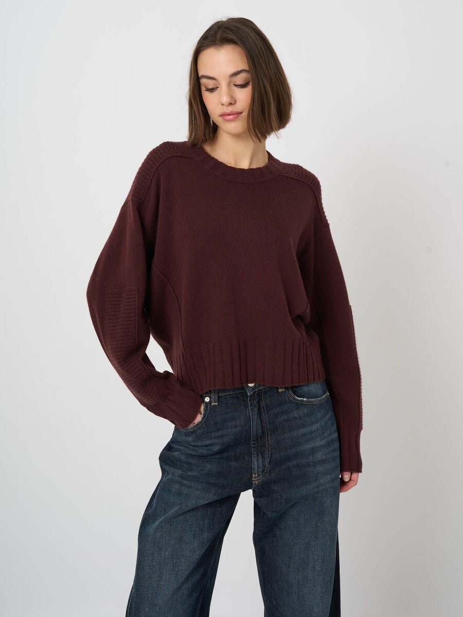 Wool-Cashmere Batwing Sweater