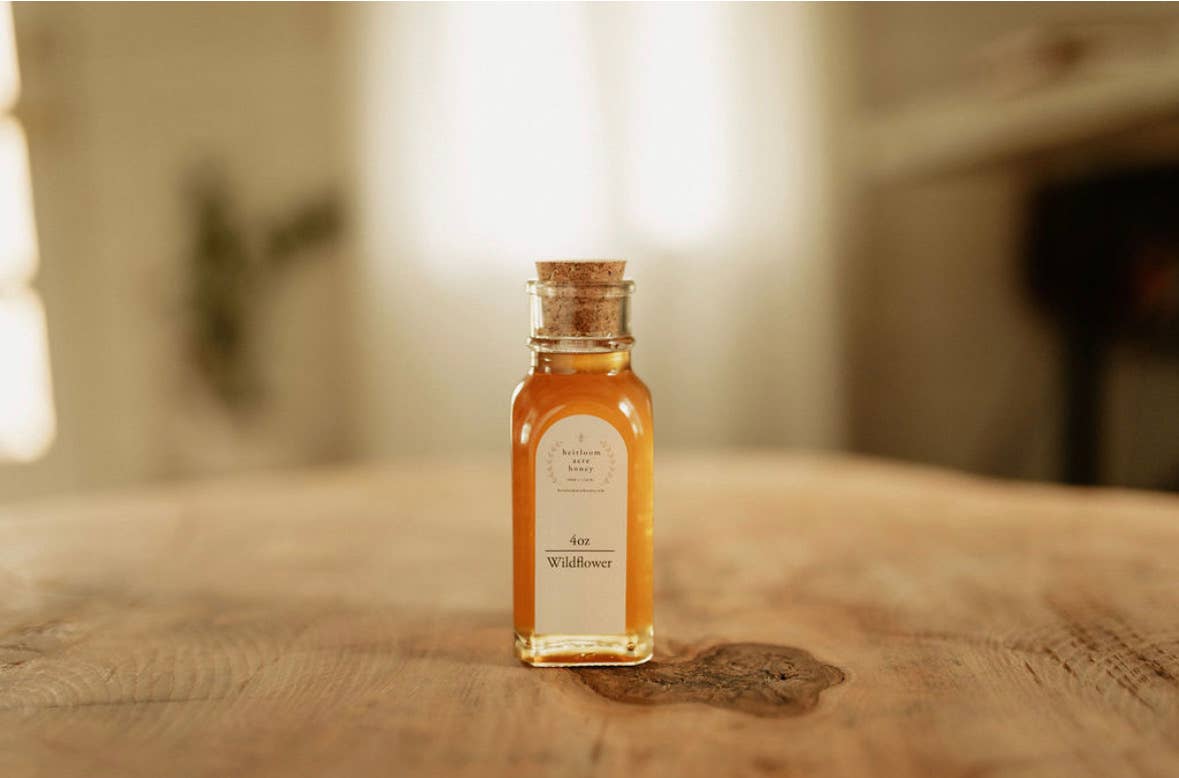 Raw Wildflower Honey Muth Jar 4oz