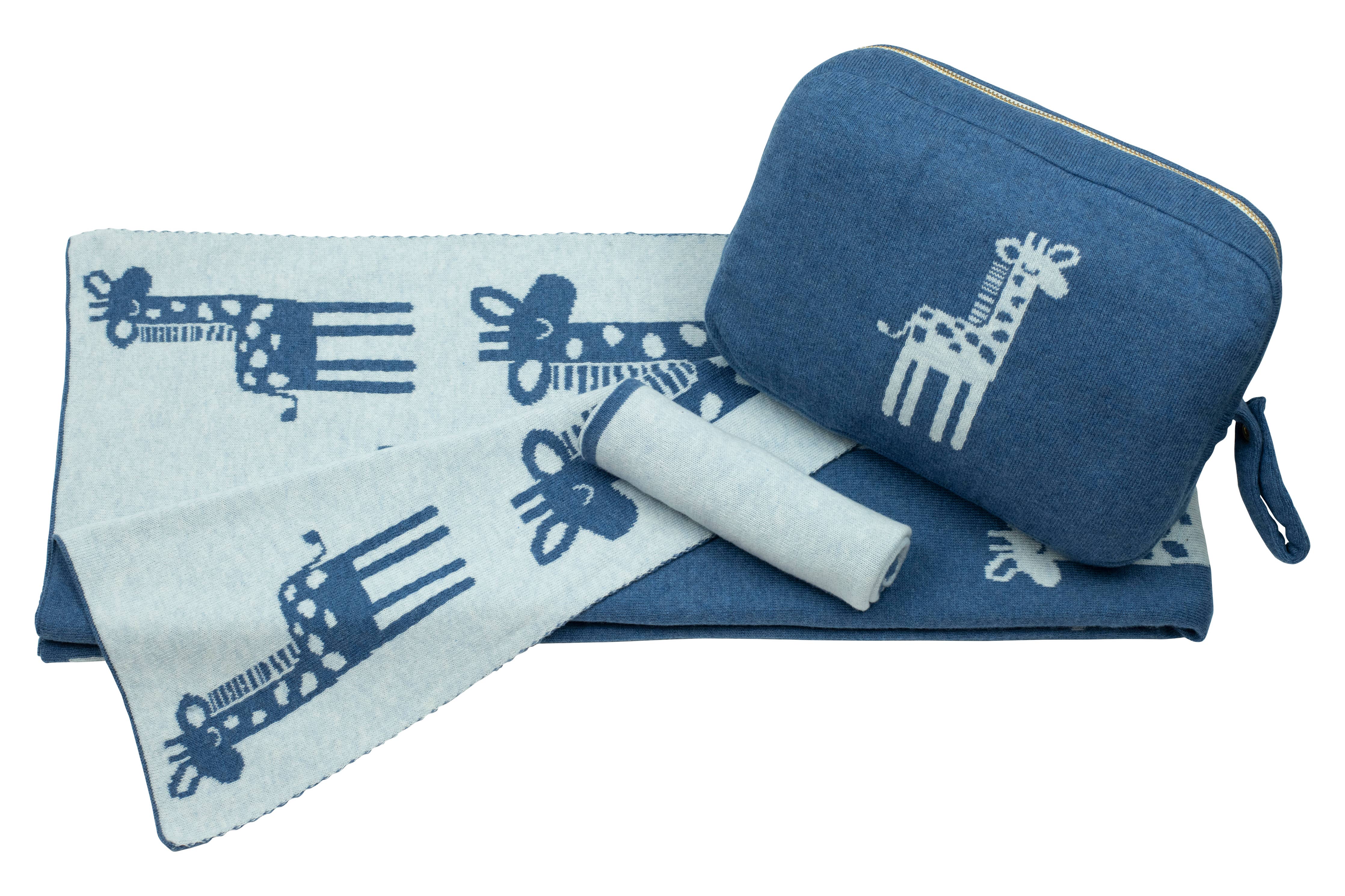 Giraffe - Marine/Sky Blue
