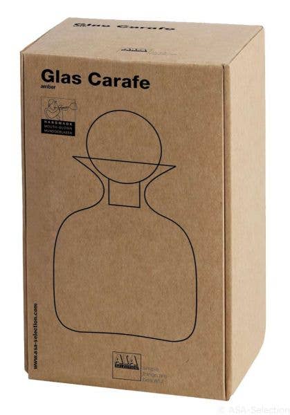 SARABI Blown Glass Carafes Square w/Gift Pack*2-3MO LeadTime