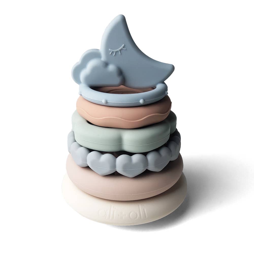 Soft Silicone Stacking Ring Tower