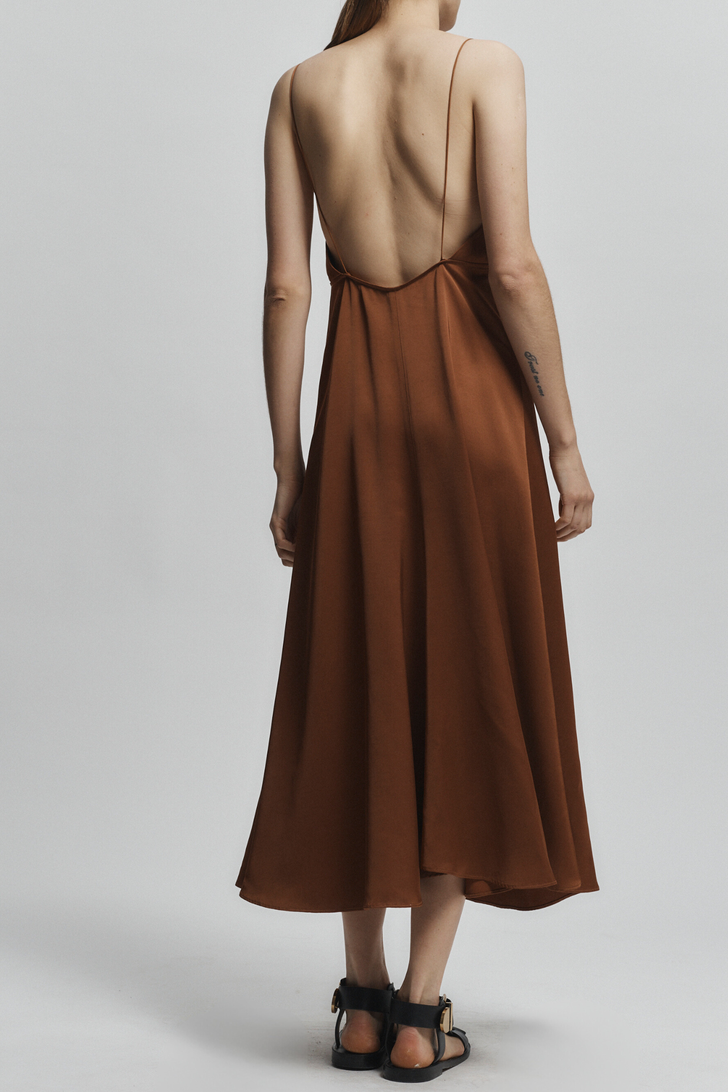 Fallon  Open Back Slip Dress