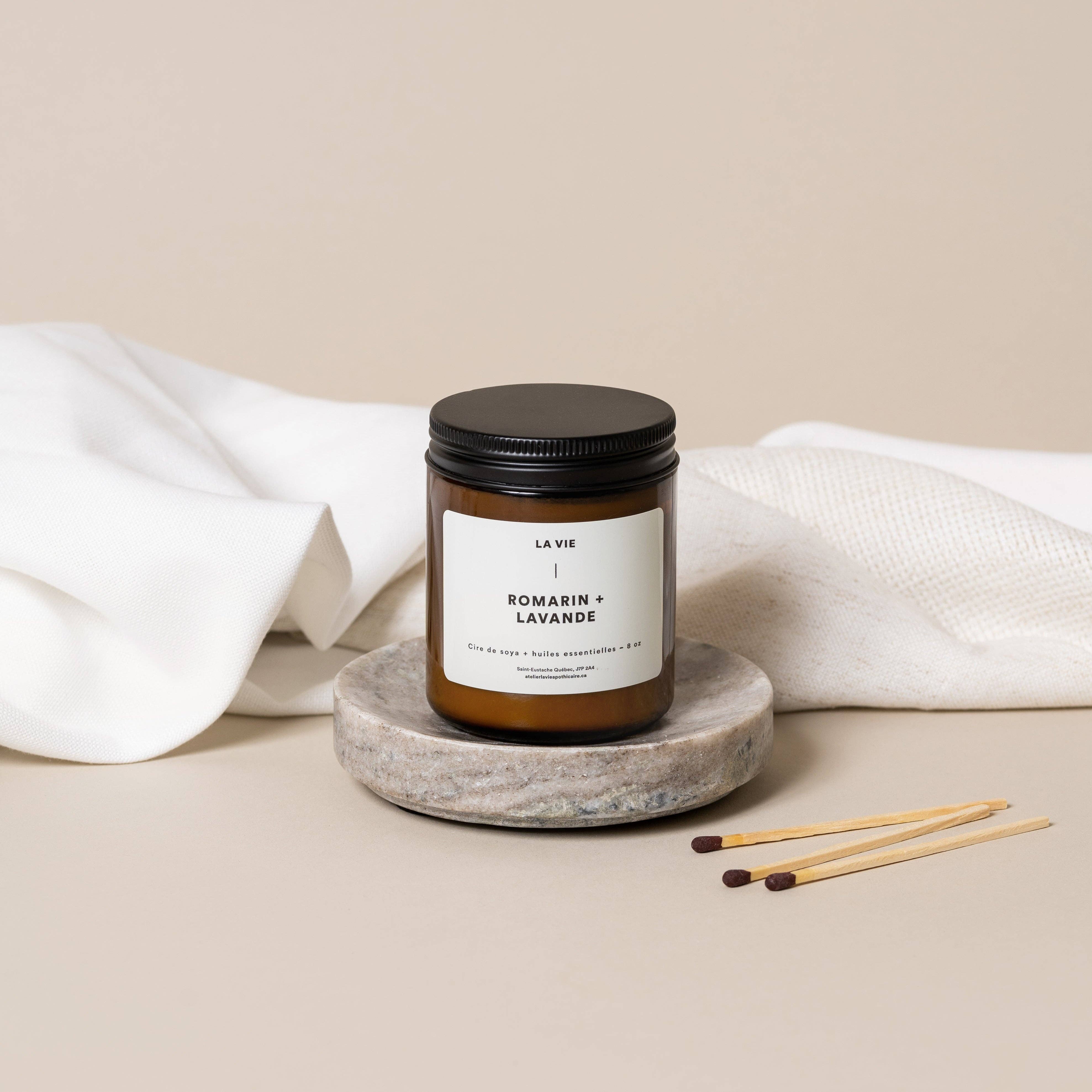Rosemary Lavender Scented Candle