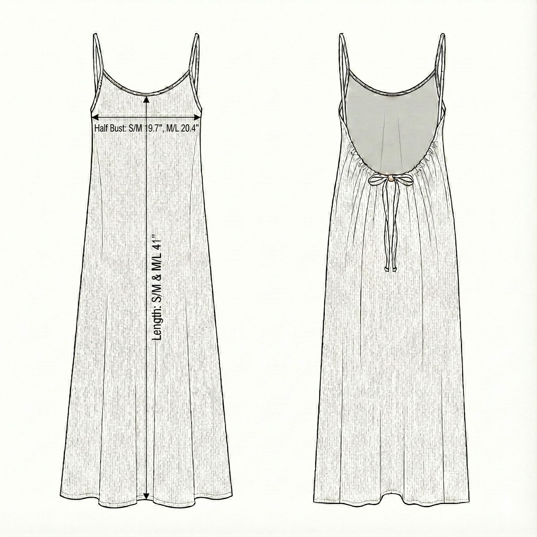 Aura Low Back Maxi Dress - White
