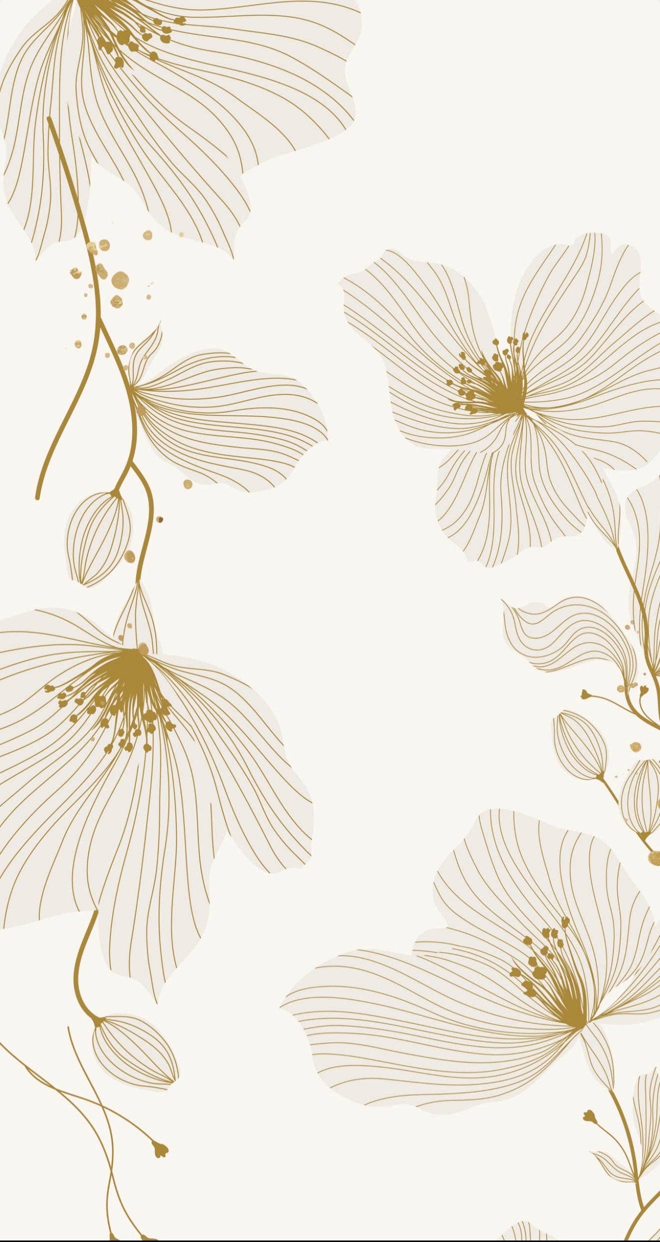 Gold Flower - Printed Guest Towel