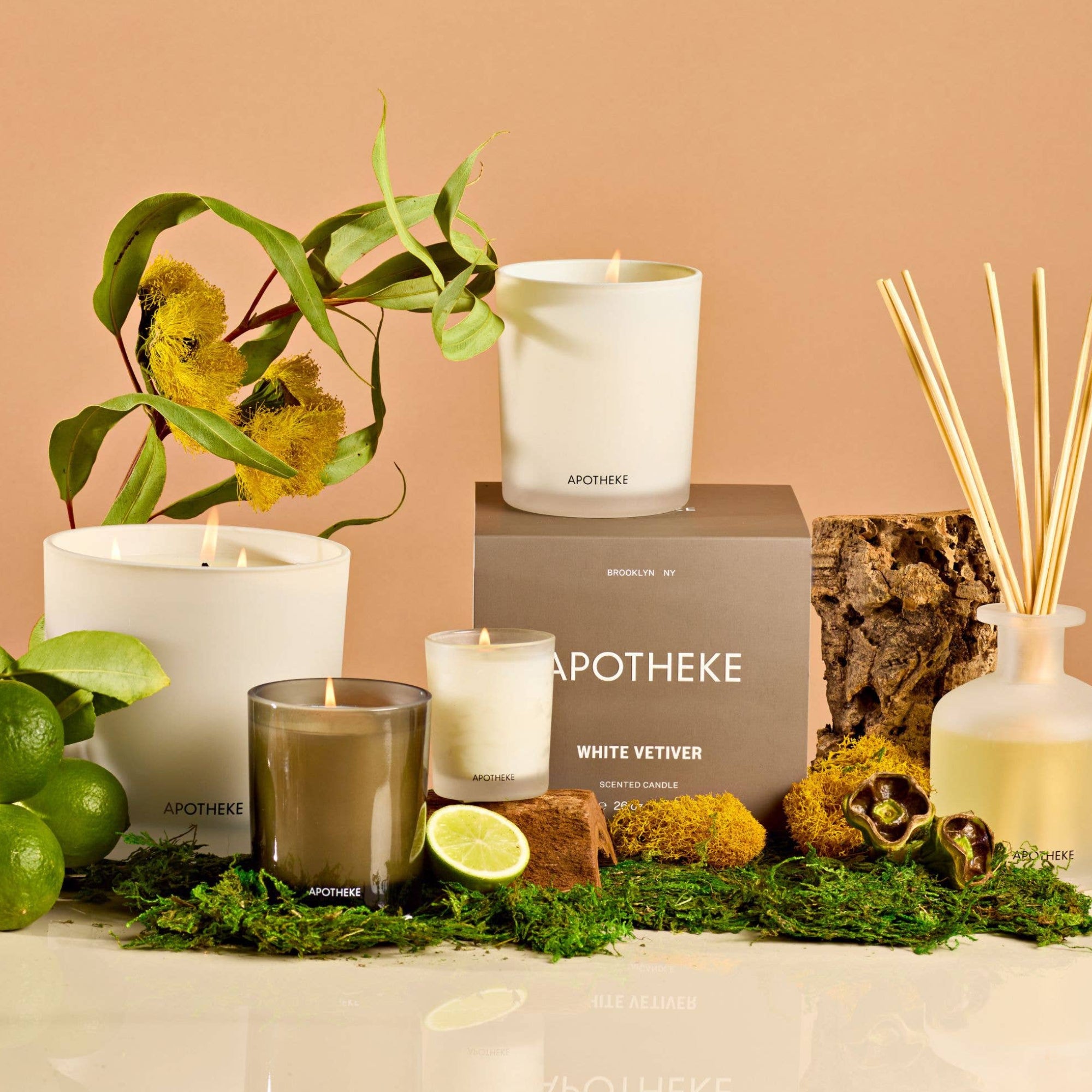 White Vetiver 3-wick Candle