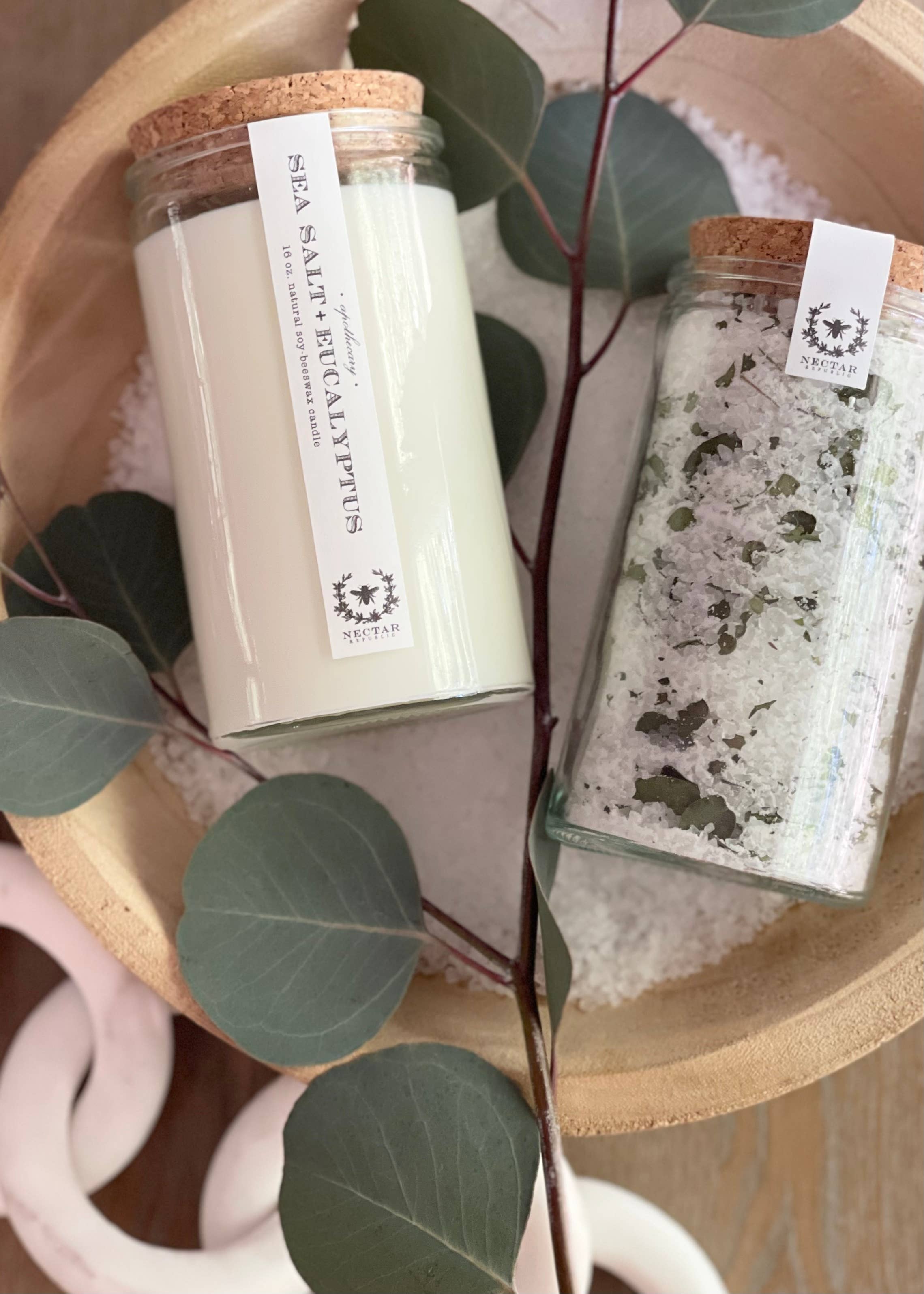 Sea Salt + Eucalyptus Large Bath Soak | bath salts summer