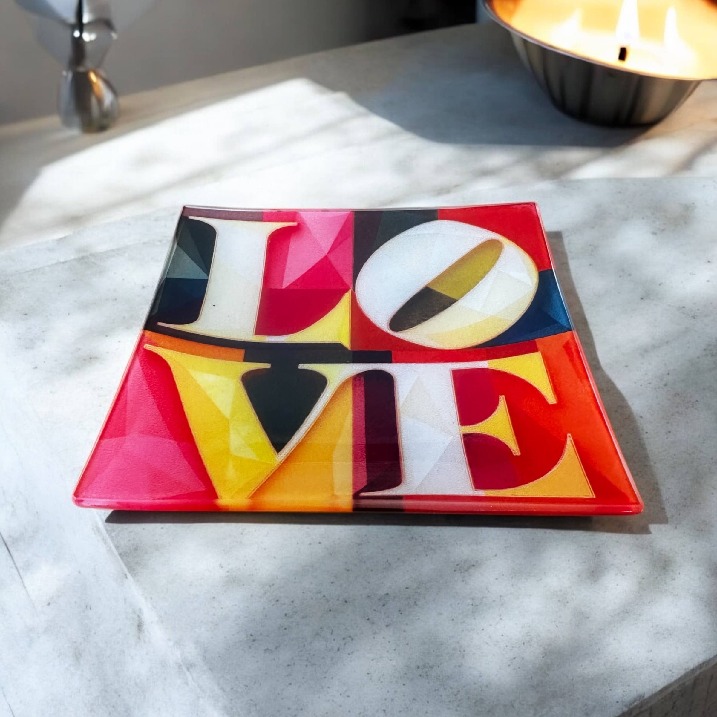 Modern LOVE Trinket Tray Catchall      