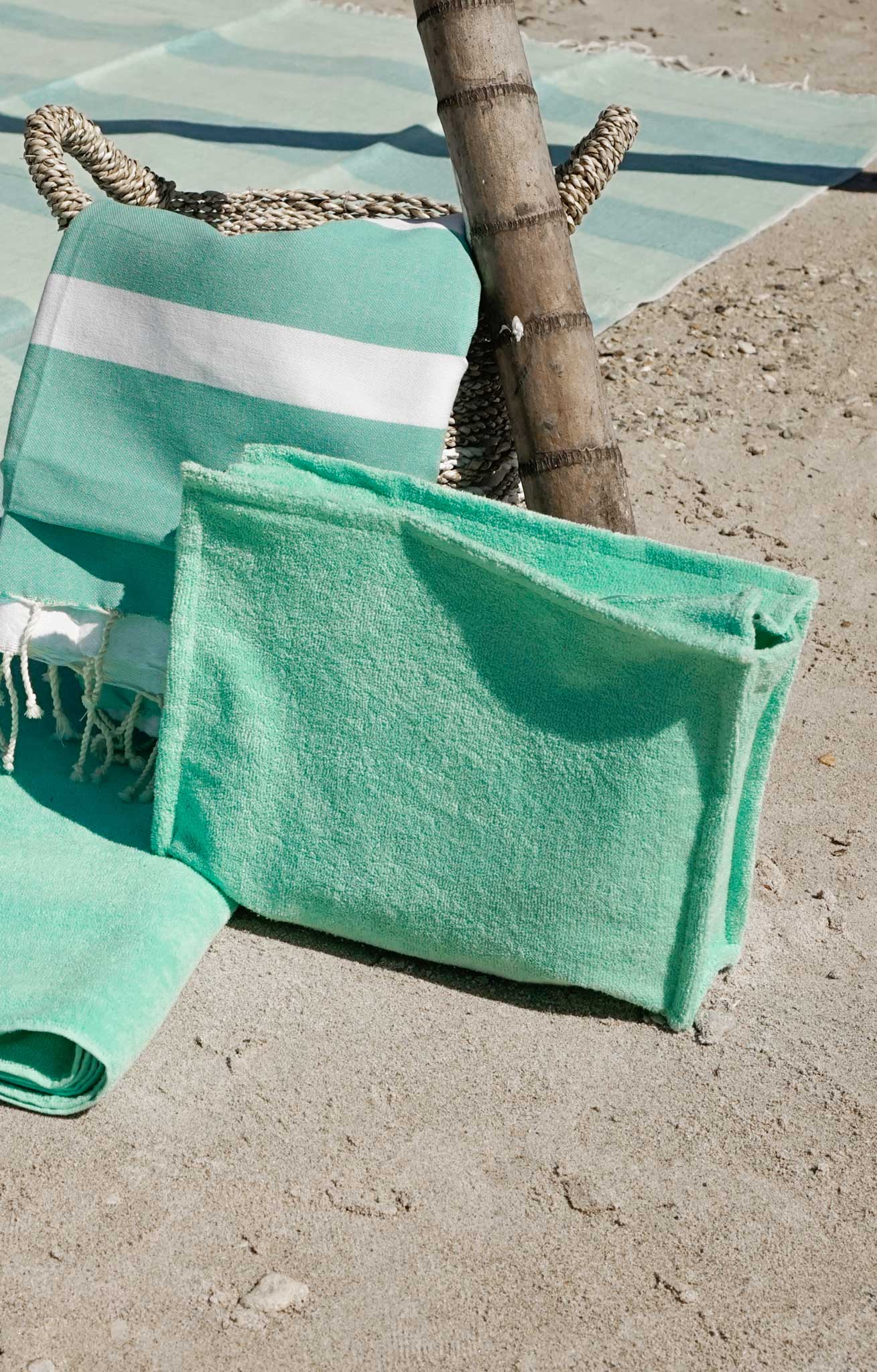 Large Terry Pouch Plastic Lined