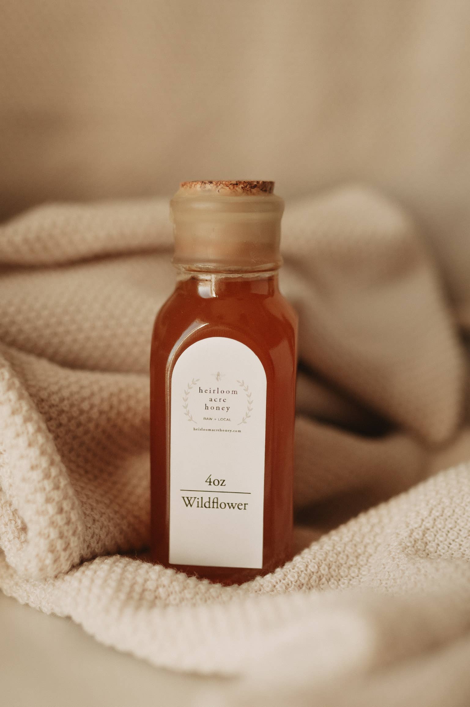 Raw Wildflower Honey Muth Jar 4oz
