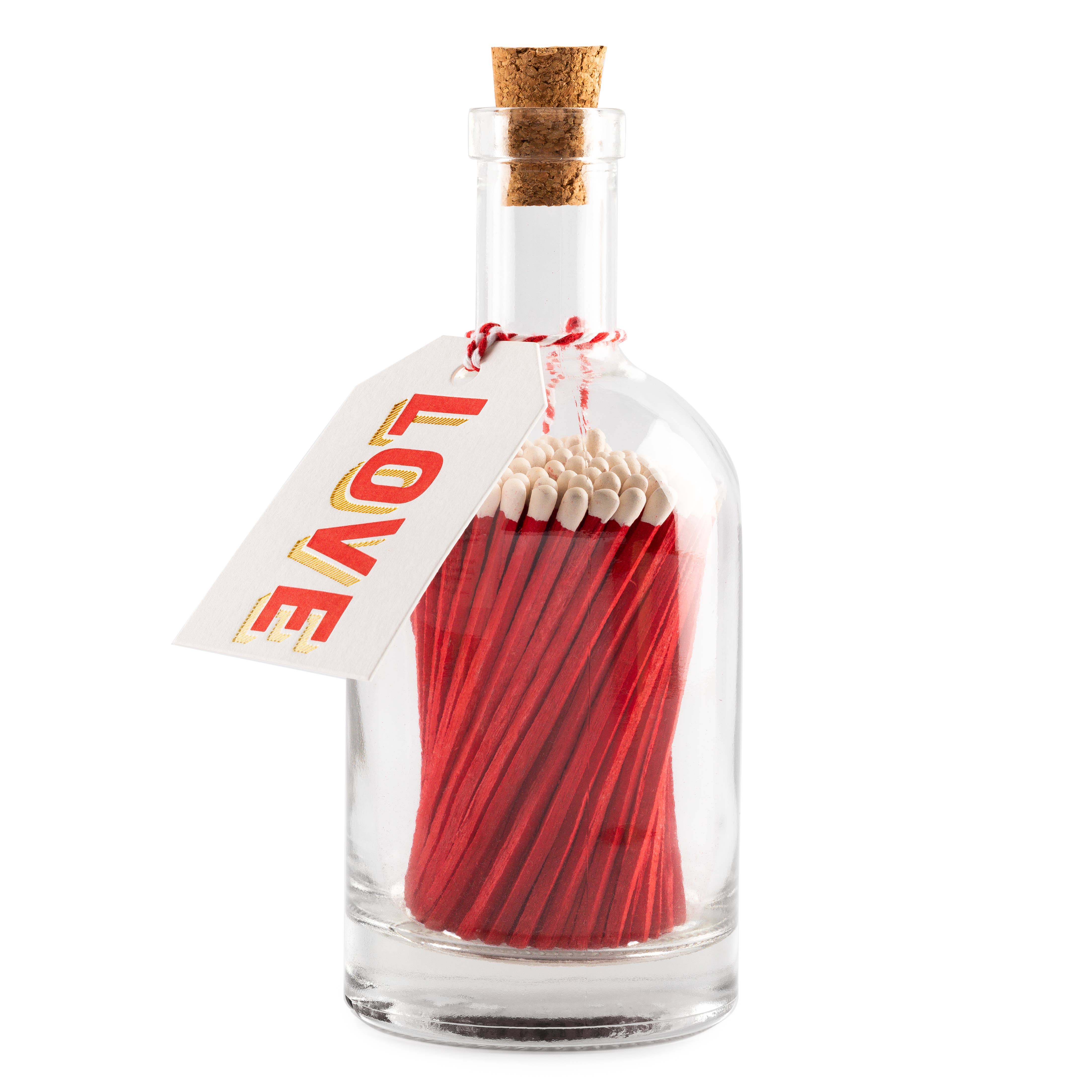 LOVE | Glass Bottle - Safety Matches