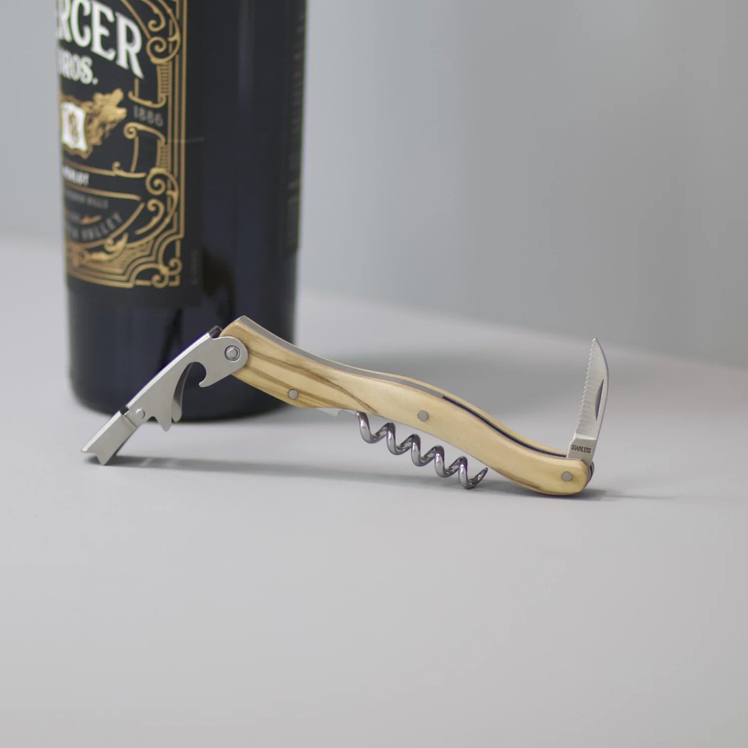 olive wood corkscrew