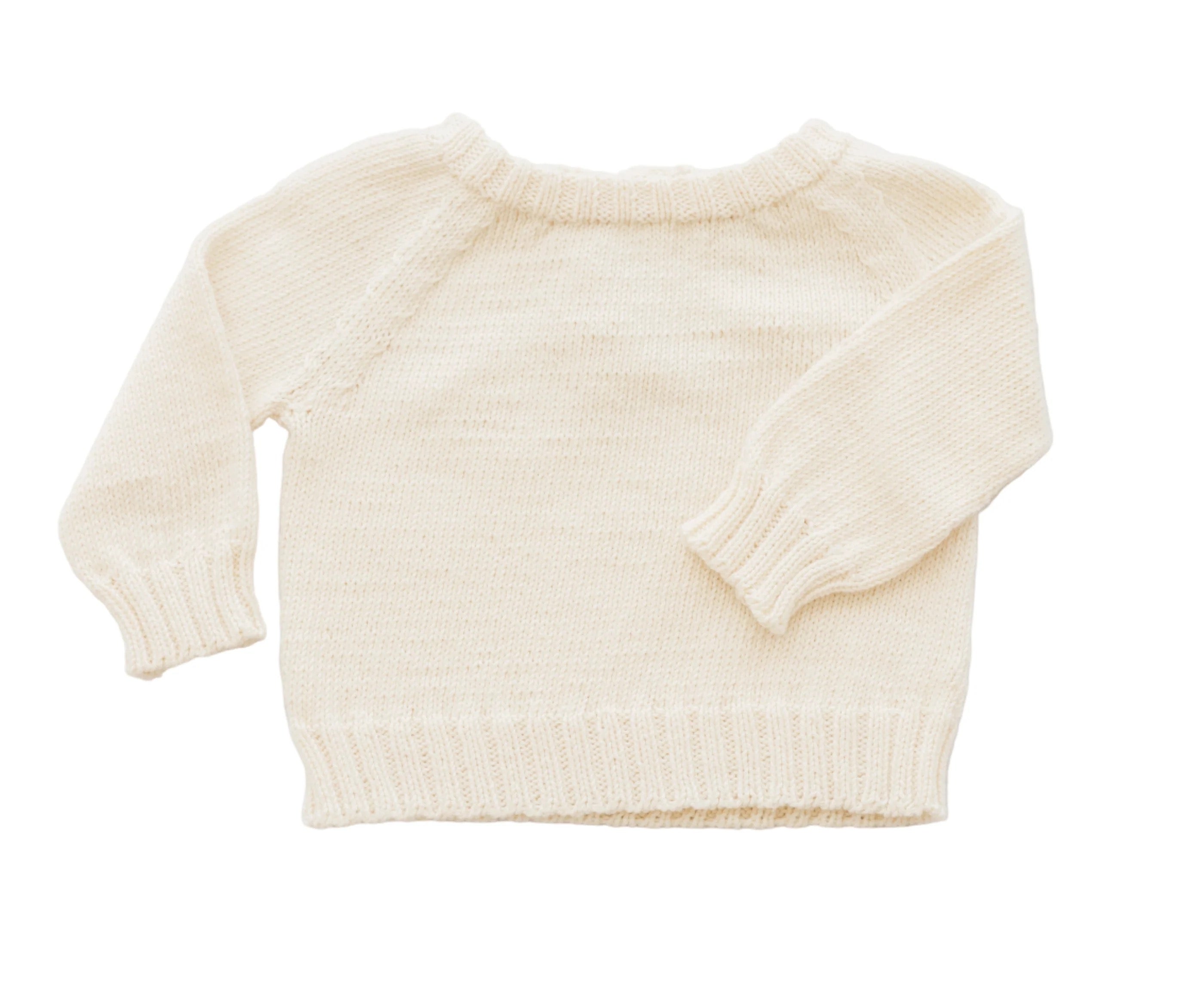 Hand Knit Raglan Pullover