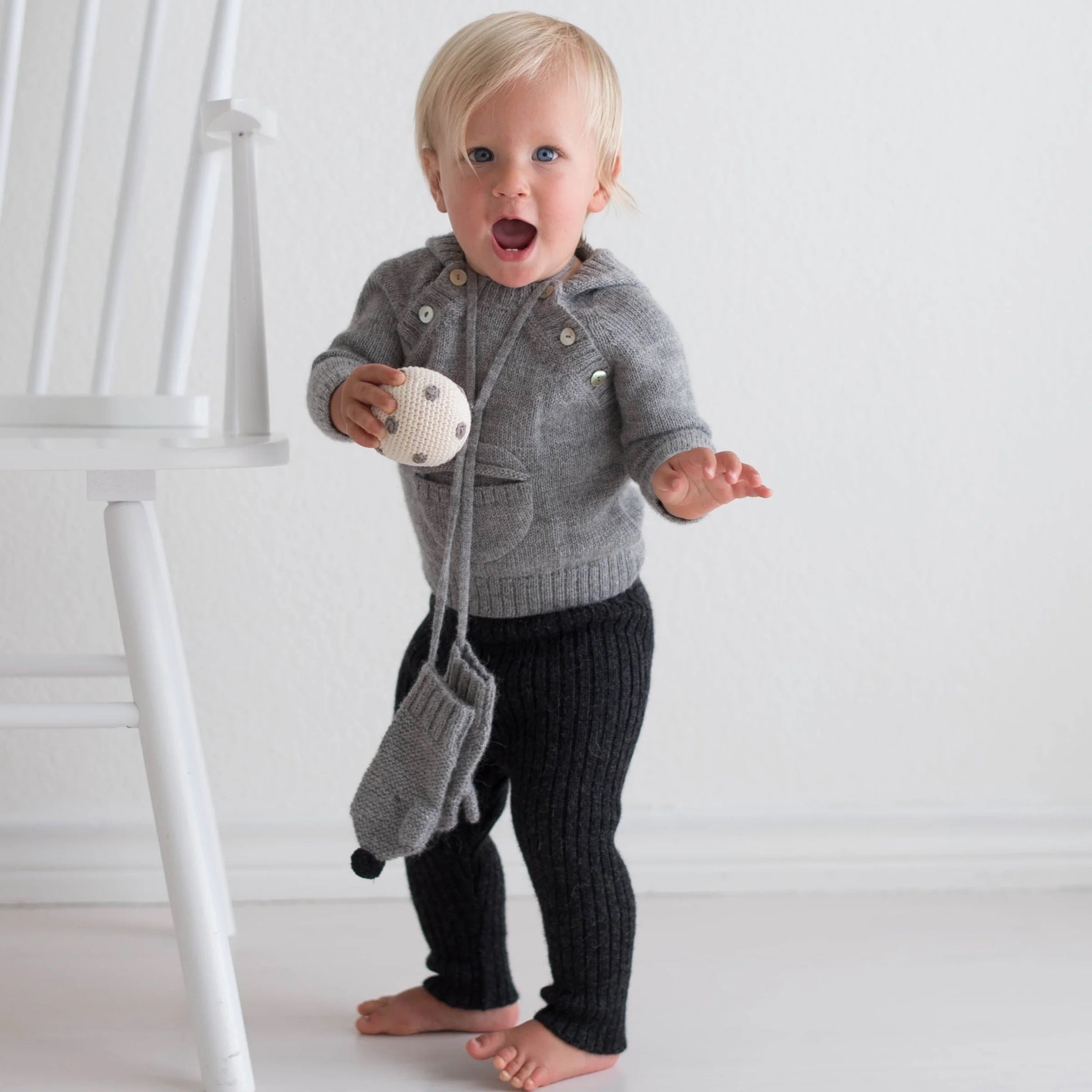 Baby Alpaca Ribbed Pants