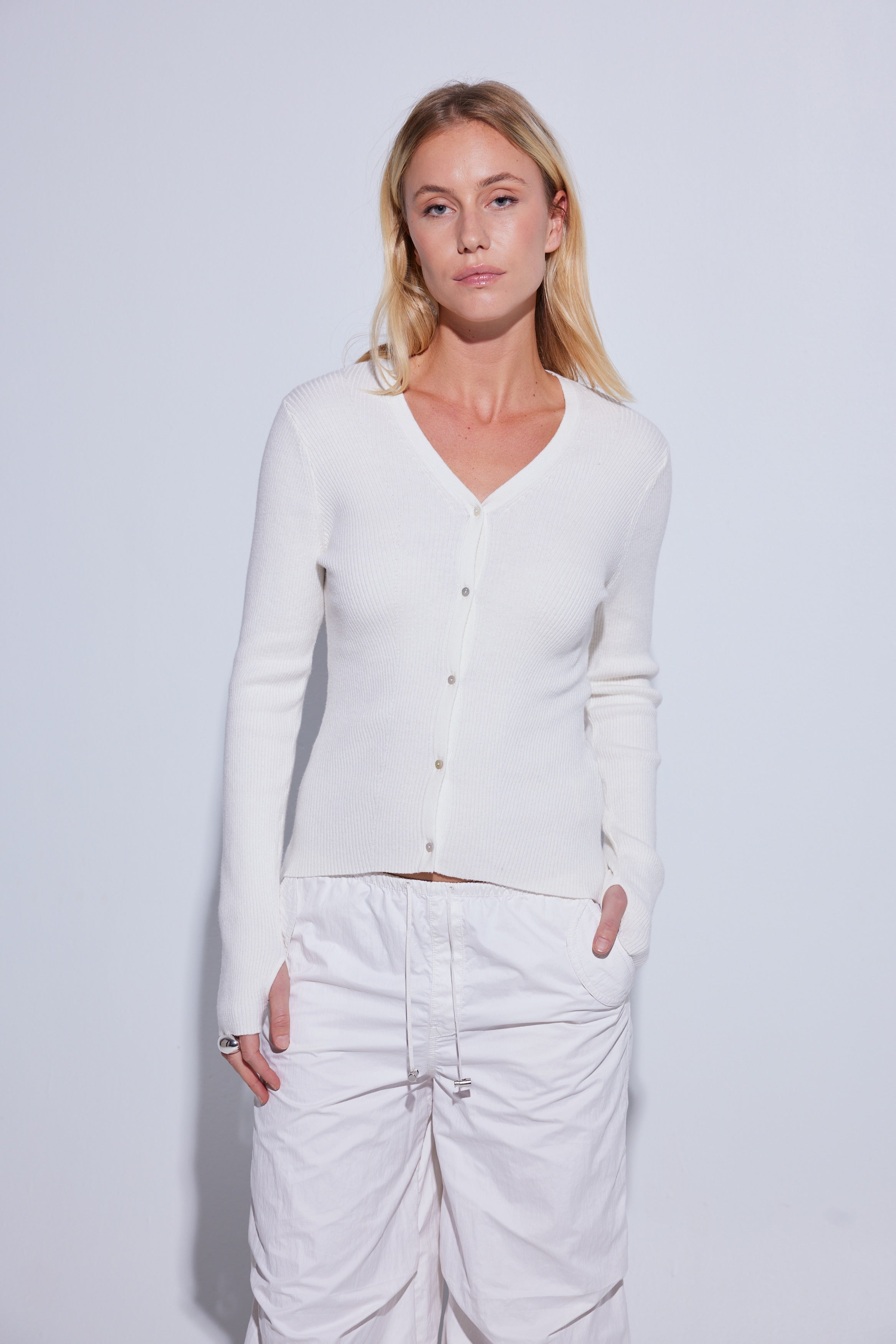Tigness Rib Cardi