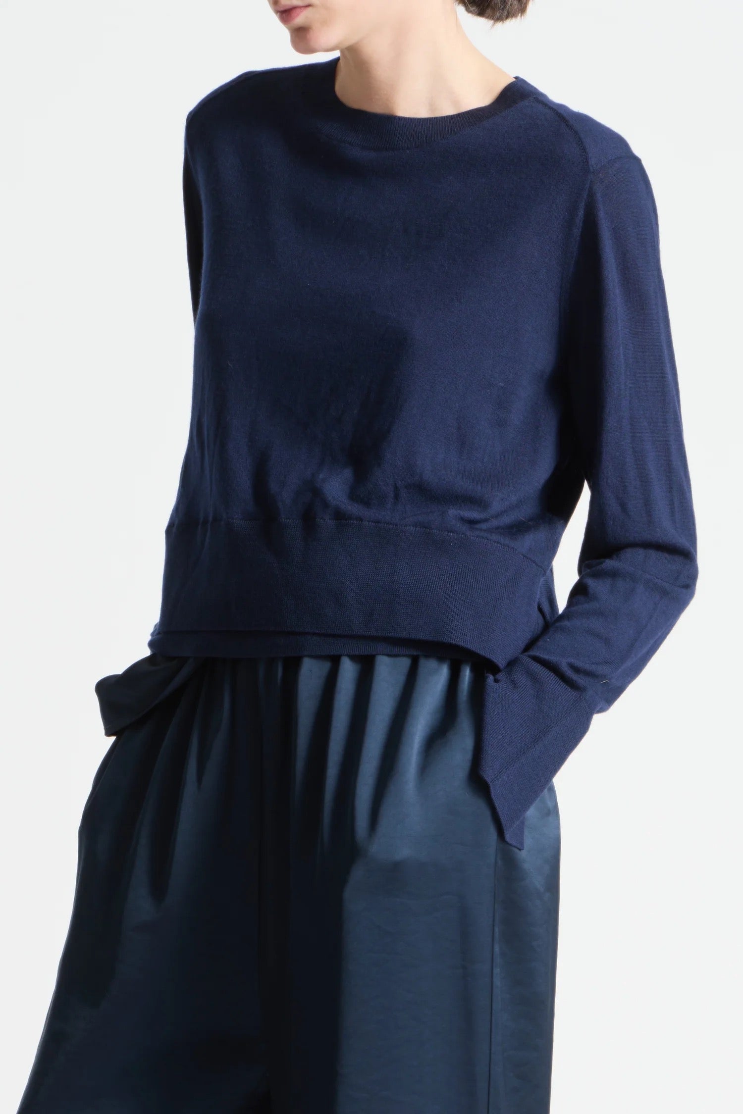 ELODIE LAYERED CREWNECK KNIT