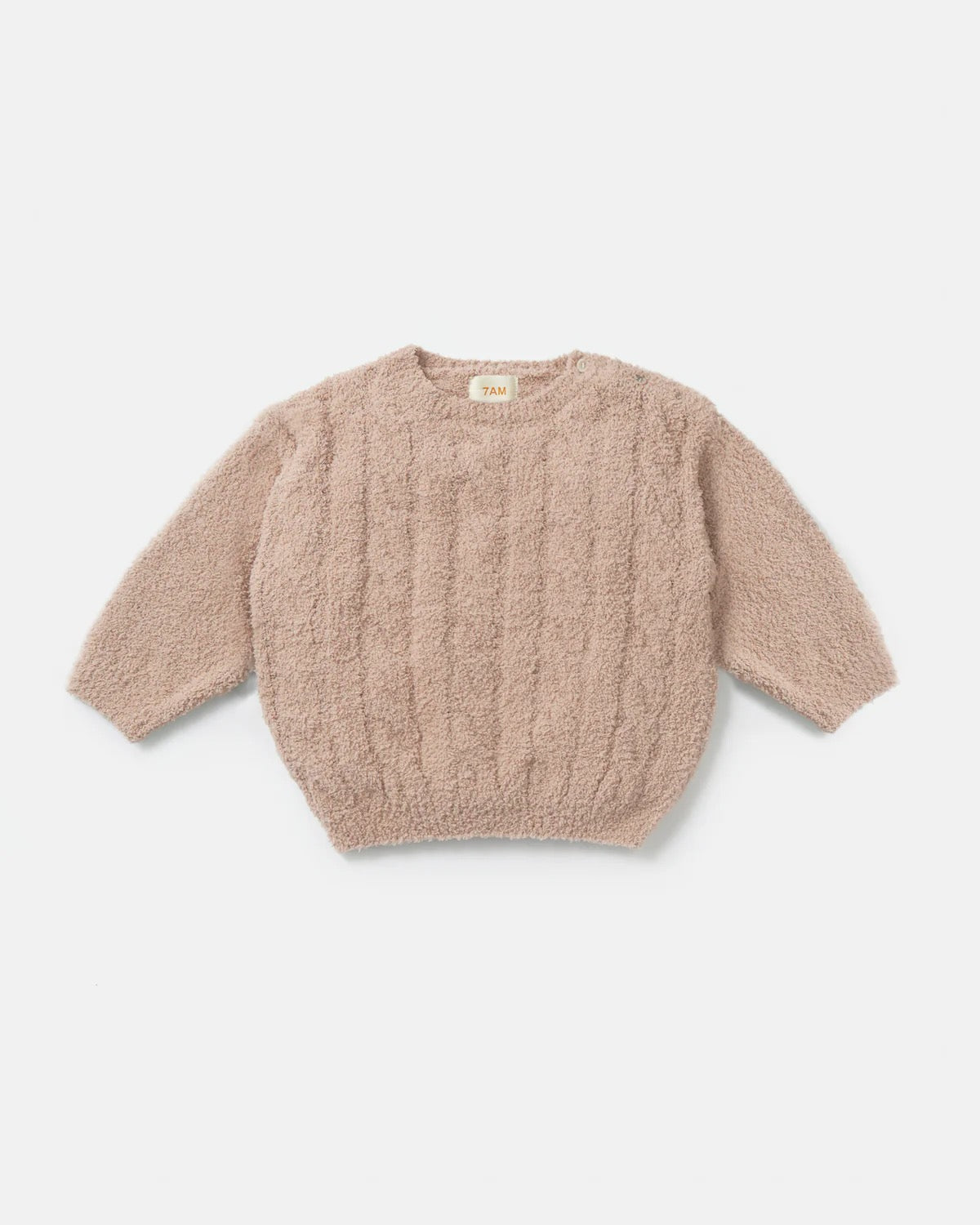 boxy cable sweater fuzzy