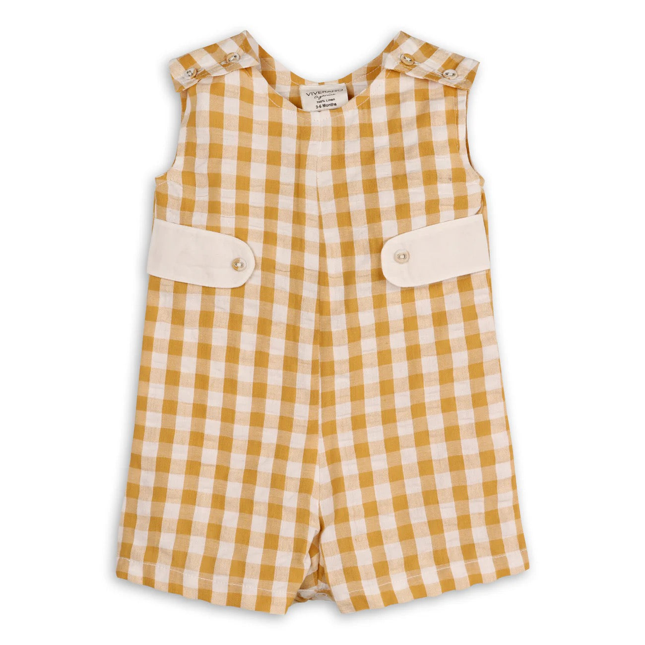 seersucker gingham short romper