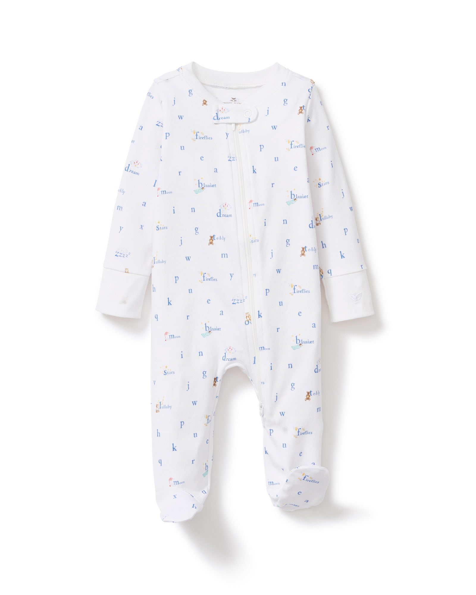 Baby's Pima Romper in Letters and Lullabies