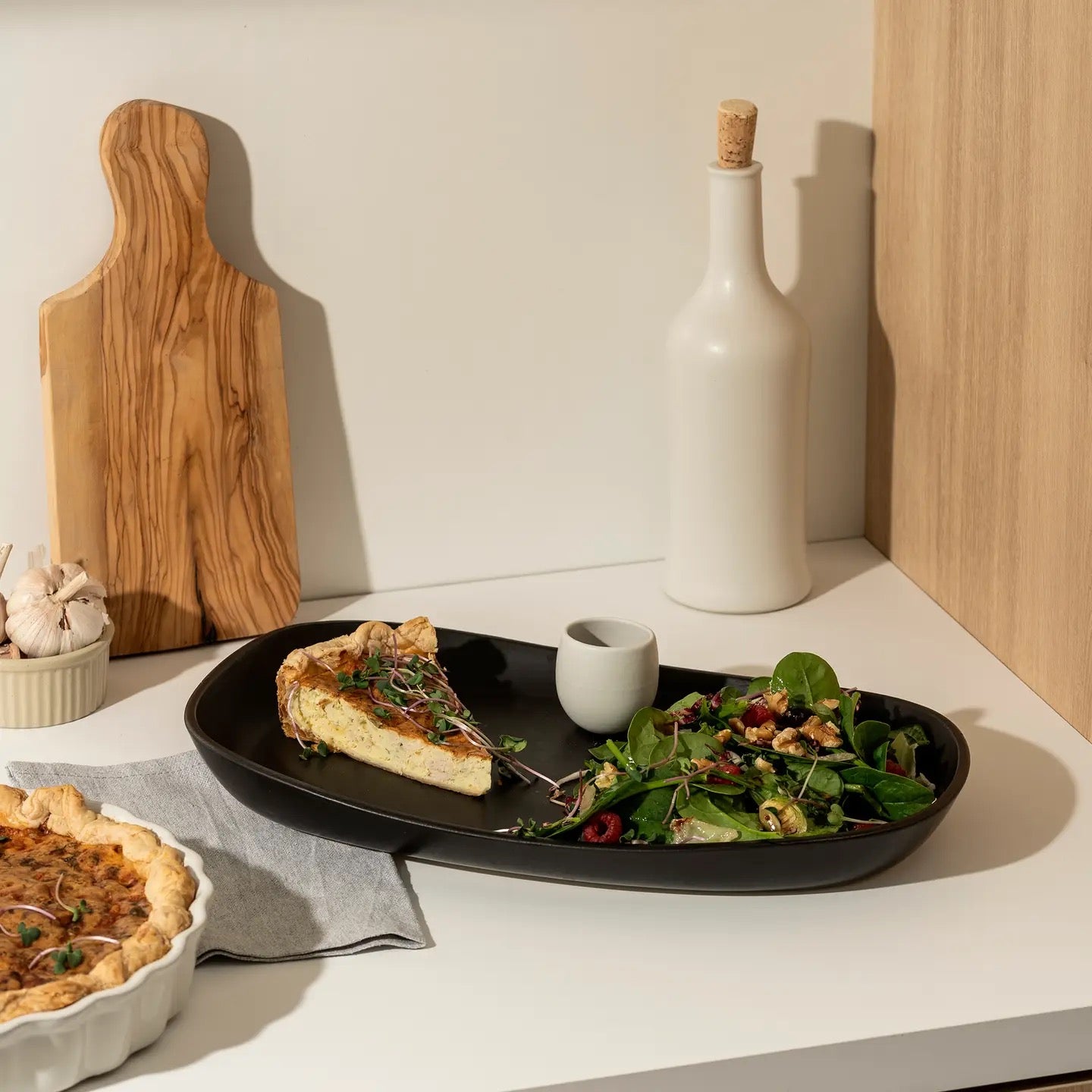 long stoneware platter