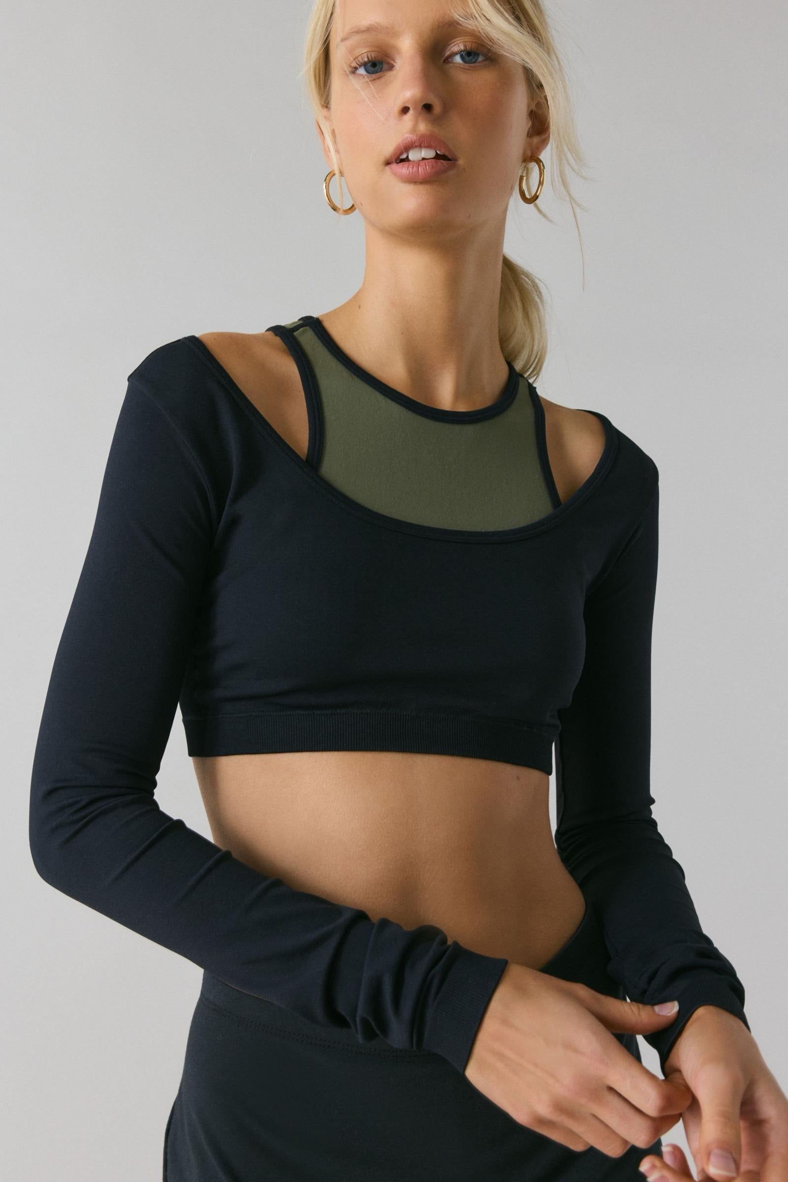 Sutton LS Crop Top