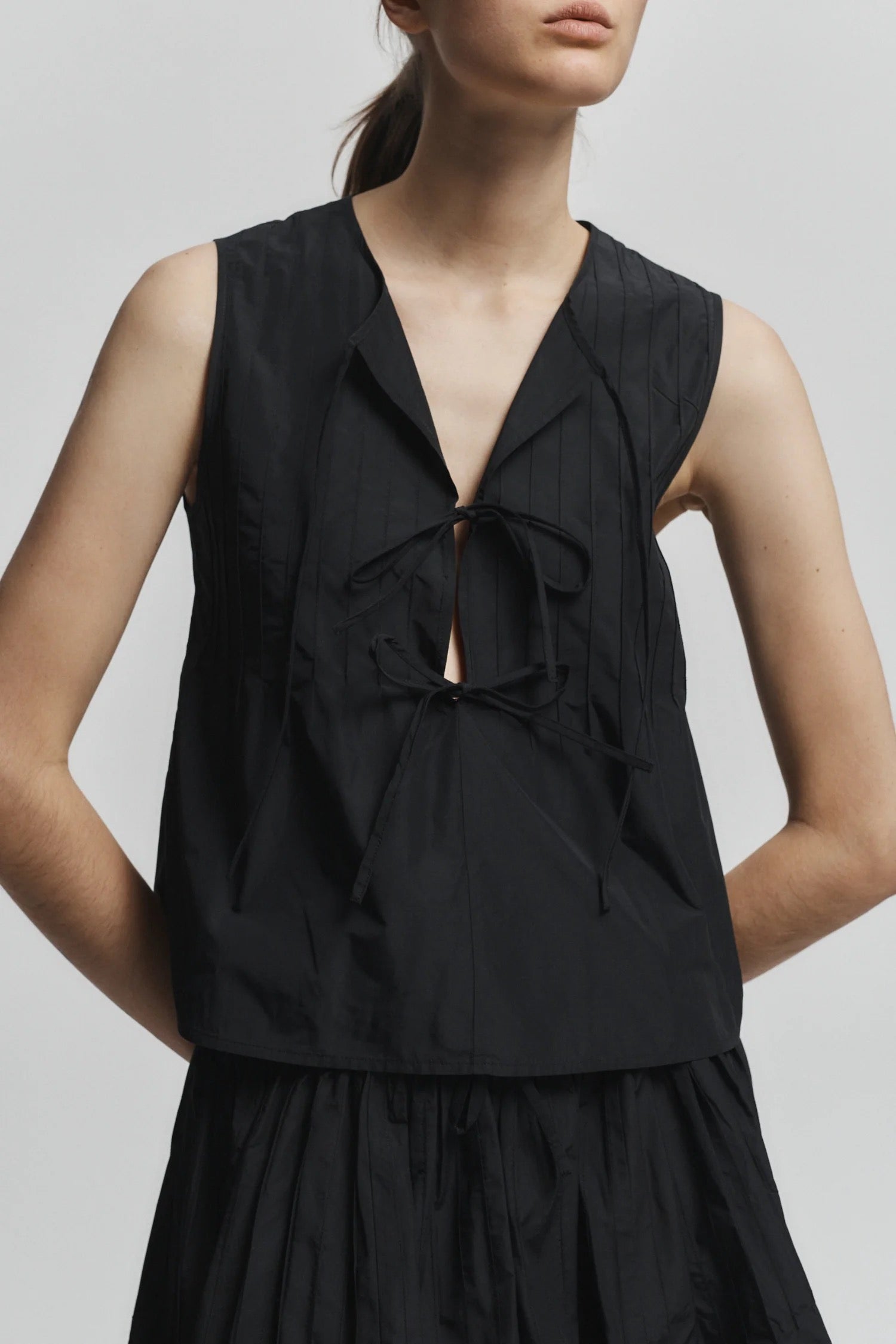 Nina Tie Front Top
