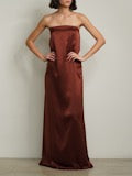 SILK CHARMEUSE  Maxi Dress
