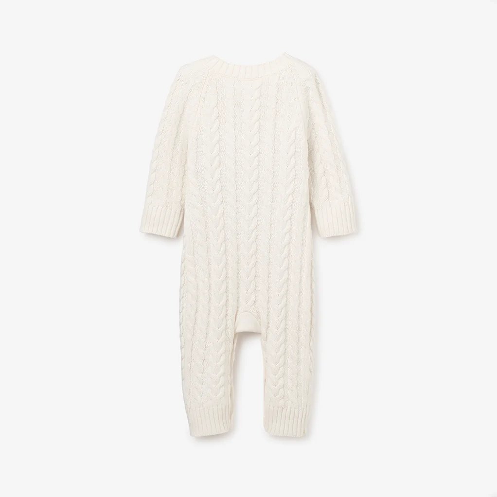 Whisper White Cable Jumpsuit