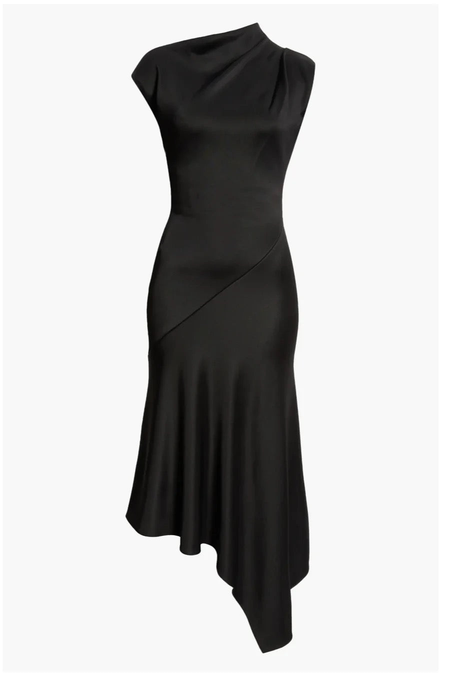 Bamboo Asymmetrical Jersey Dress