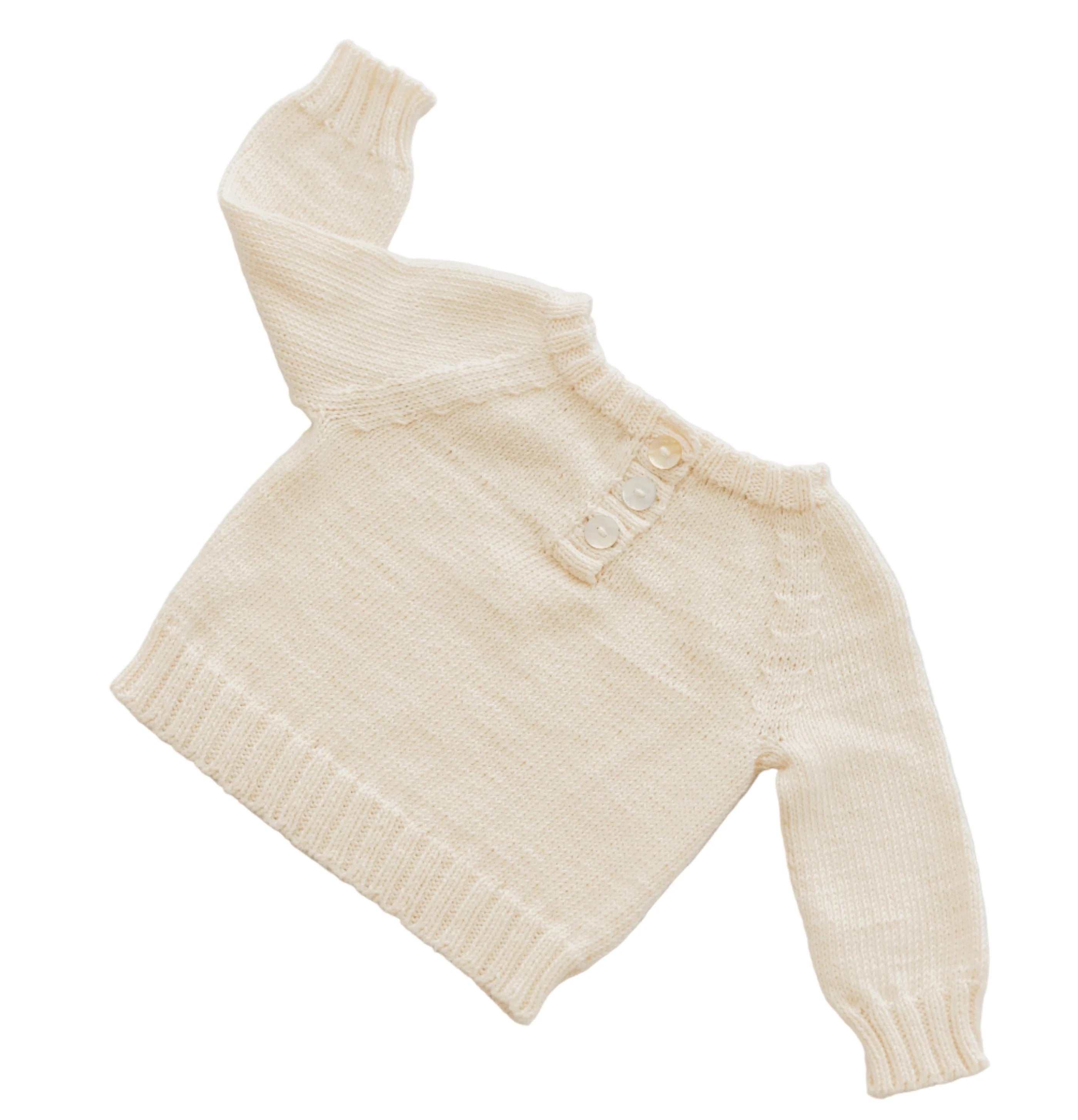 Hand Knit Raglan Pullover