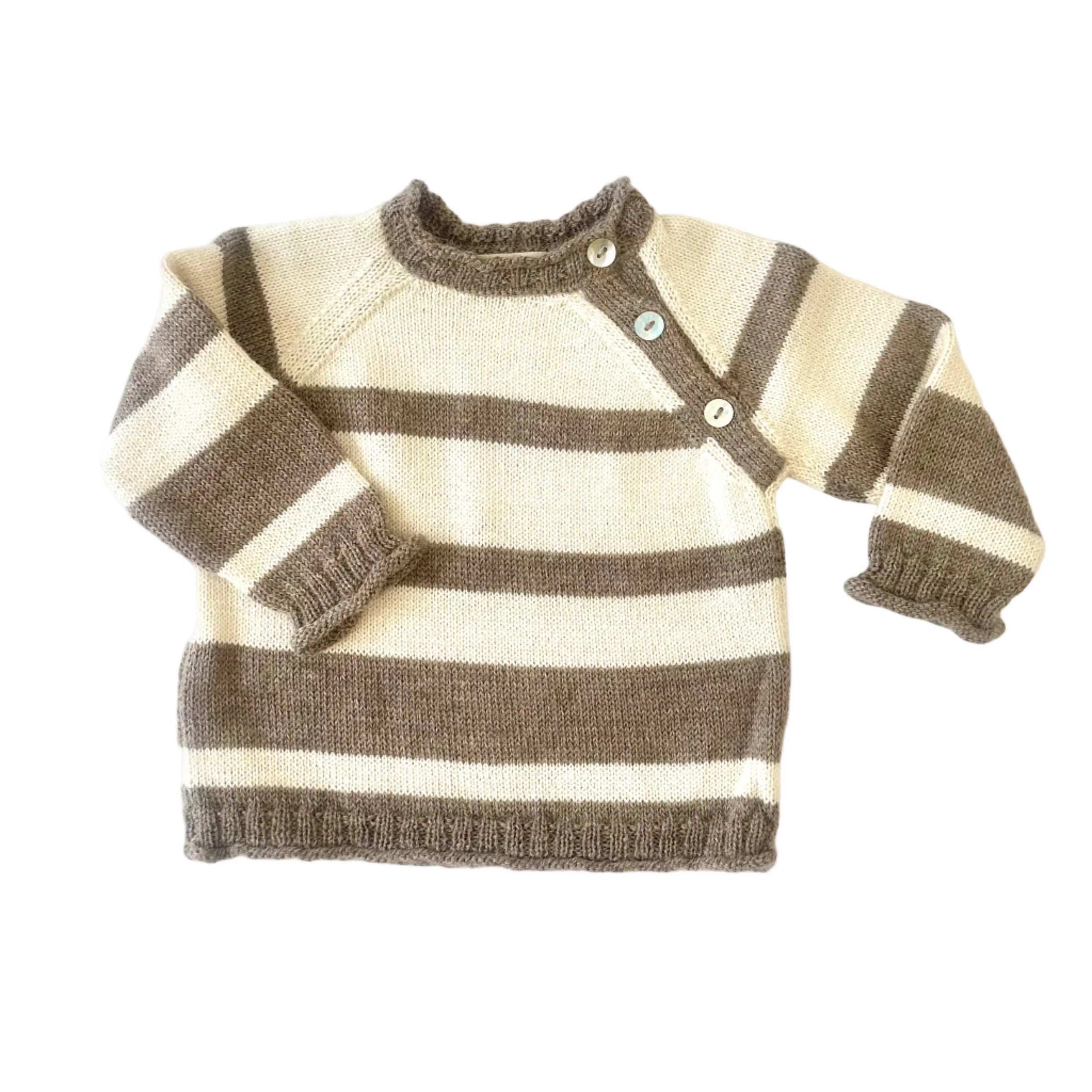 Baby Alpaca Striped Sweater