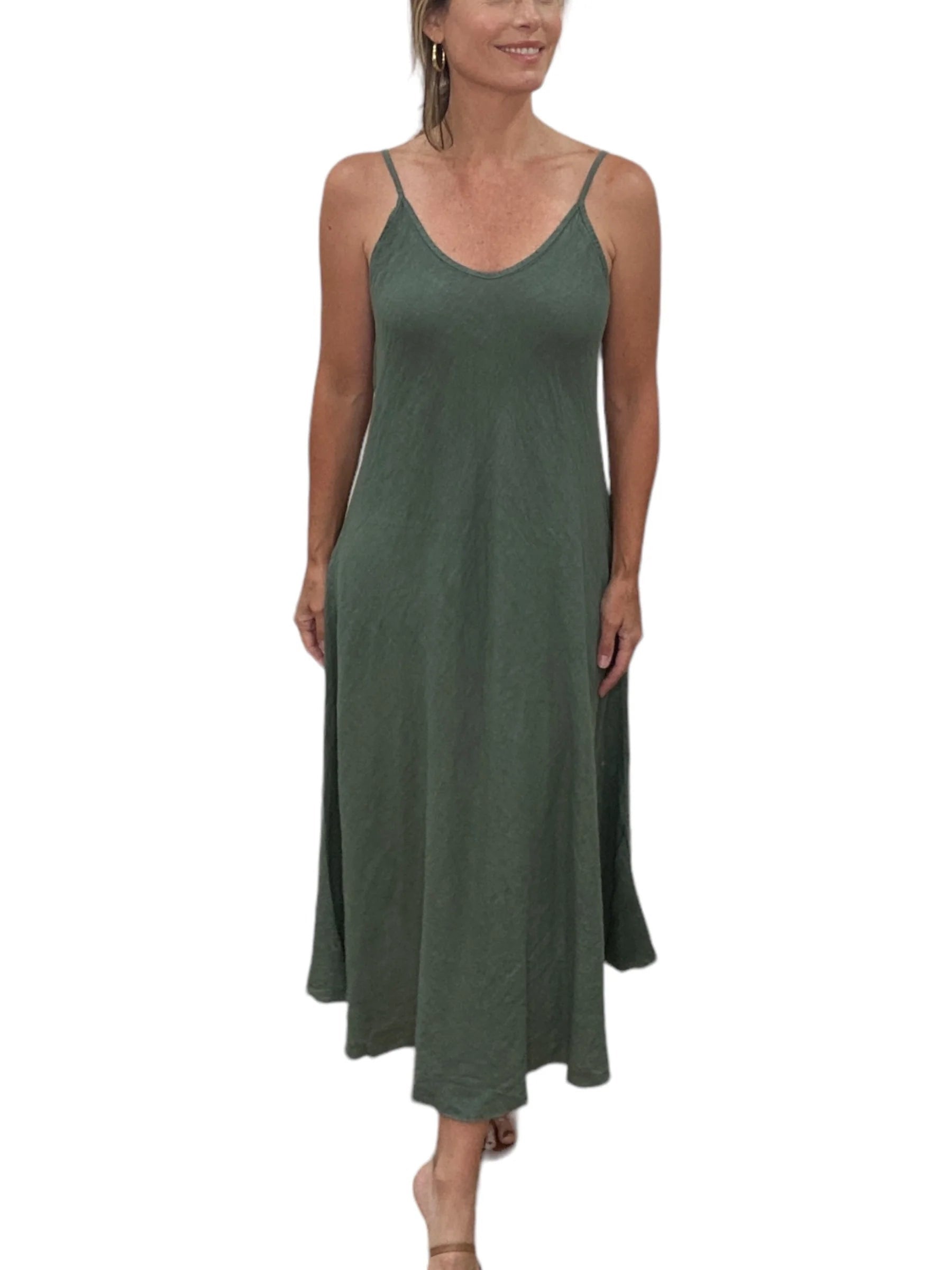 ITALIAN LINEN MAXI  DRESS