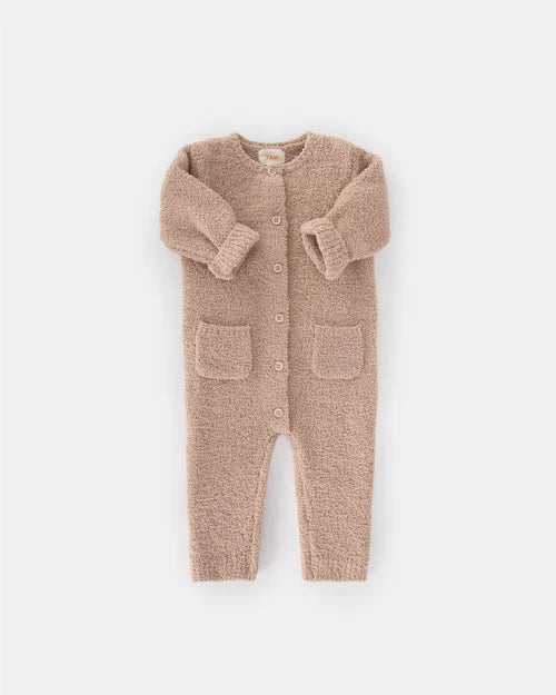 long sleeve fuzzy romper