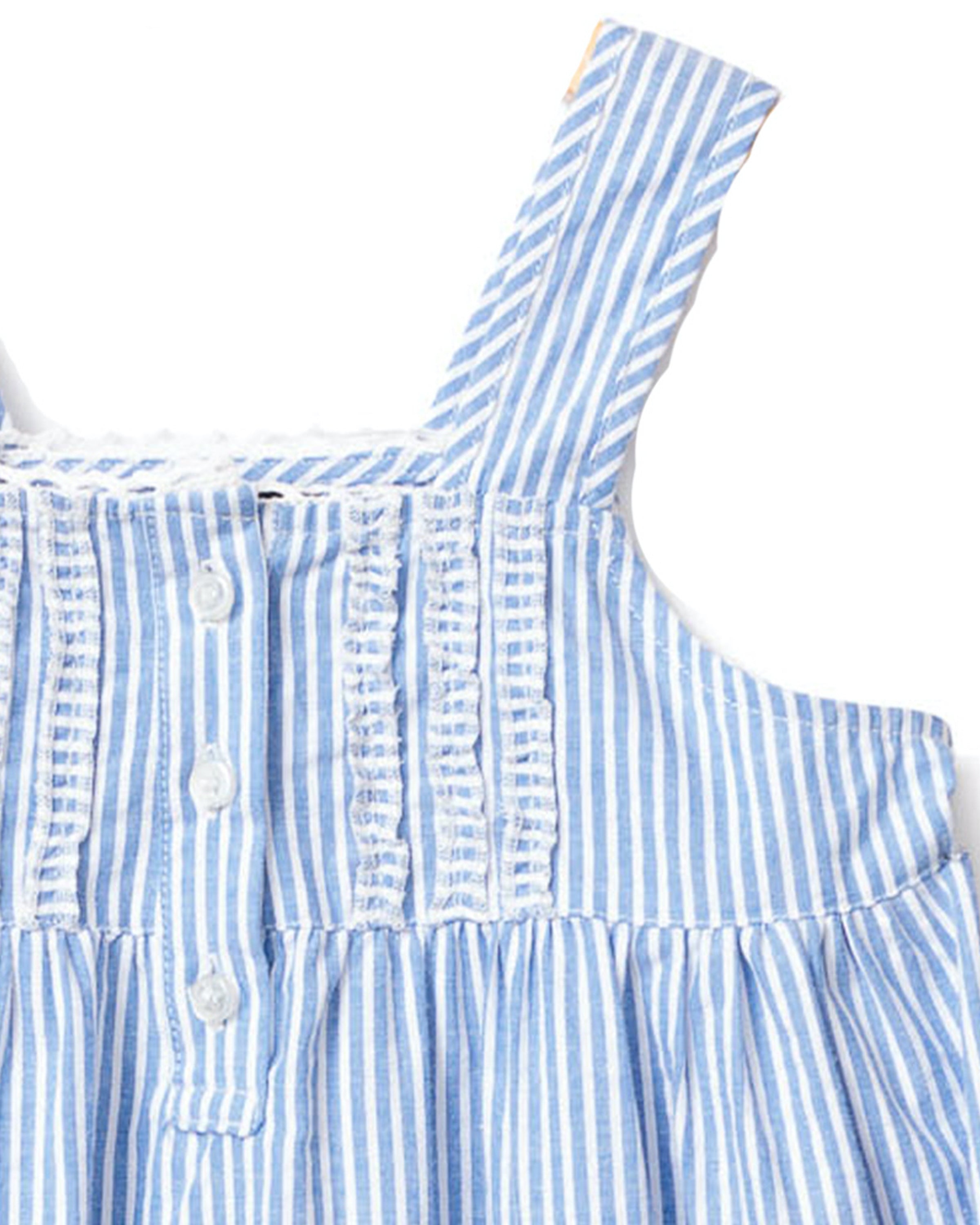 French blue seersucker dress