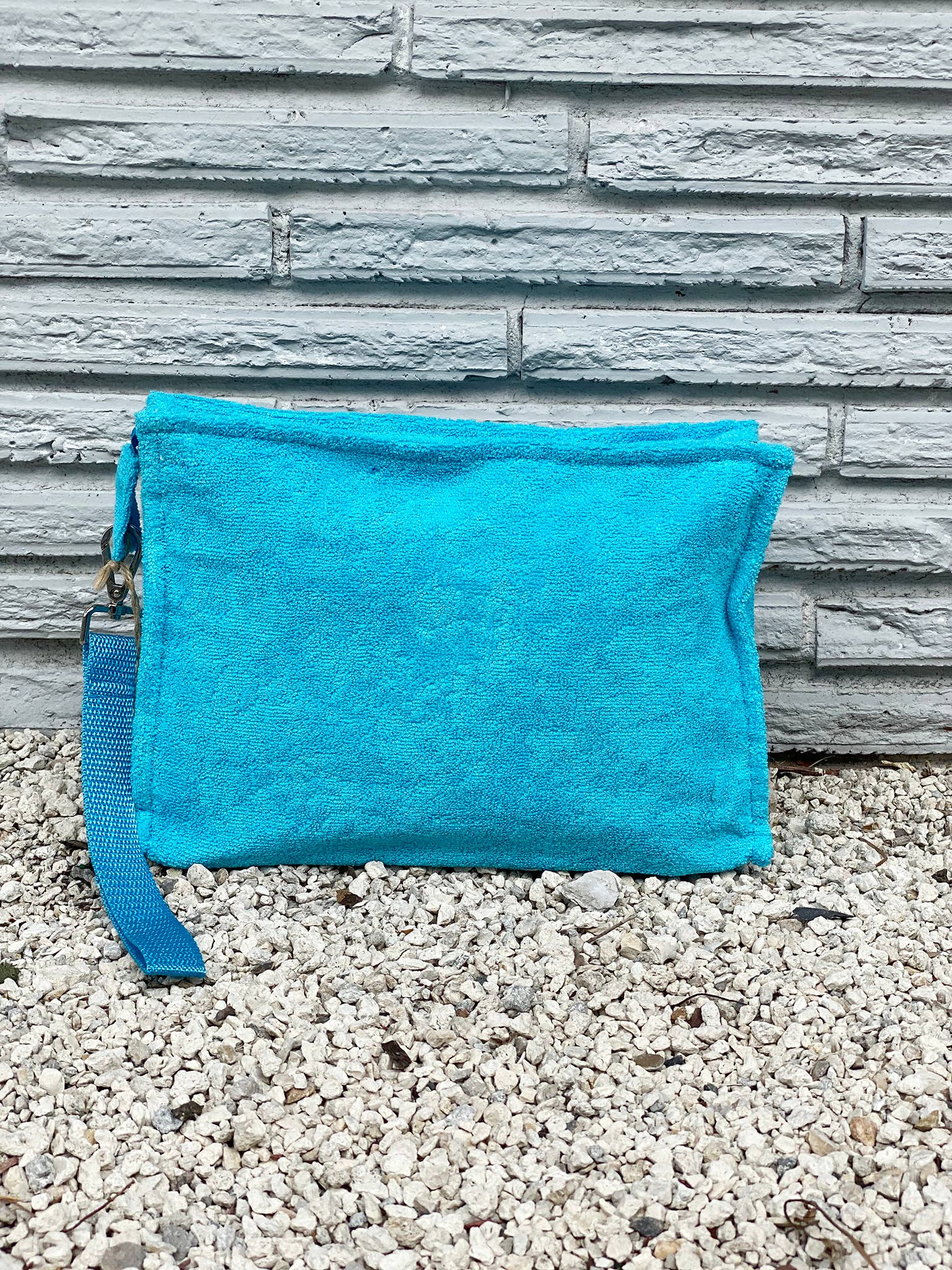 Large Terry Pouch Plastic Lined