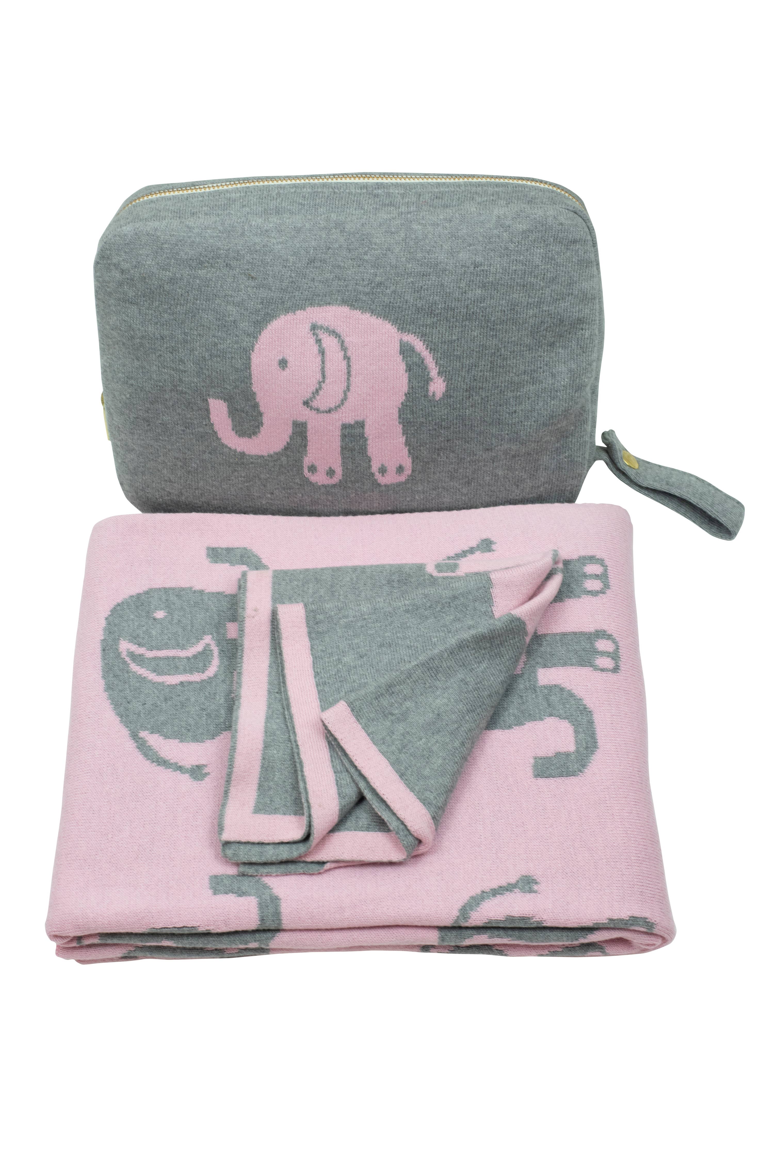 Elephant Love - Pink/Grey