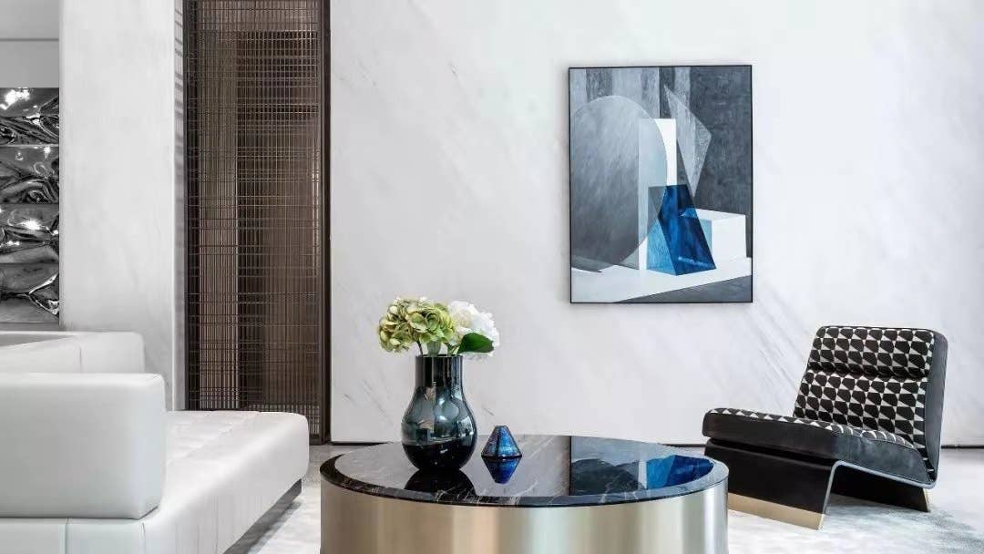 Topseller Modern Classic, Inkt Blue, Glass Vase Davos