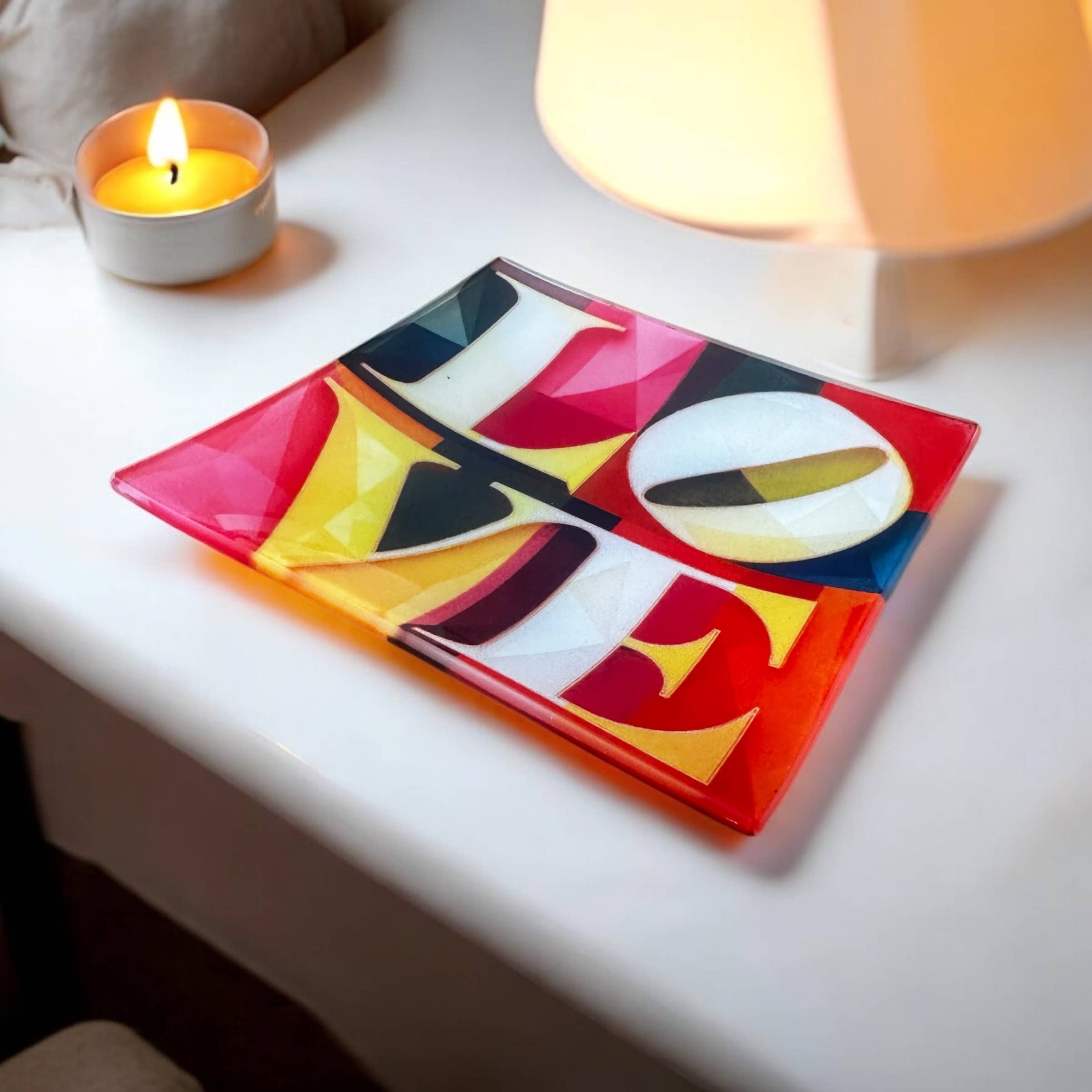Modern LOVE Trinket Tray Catchall      