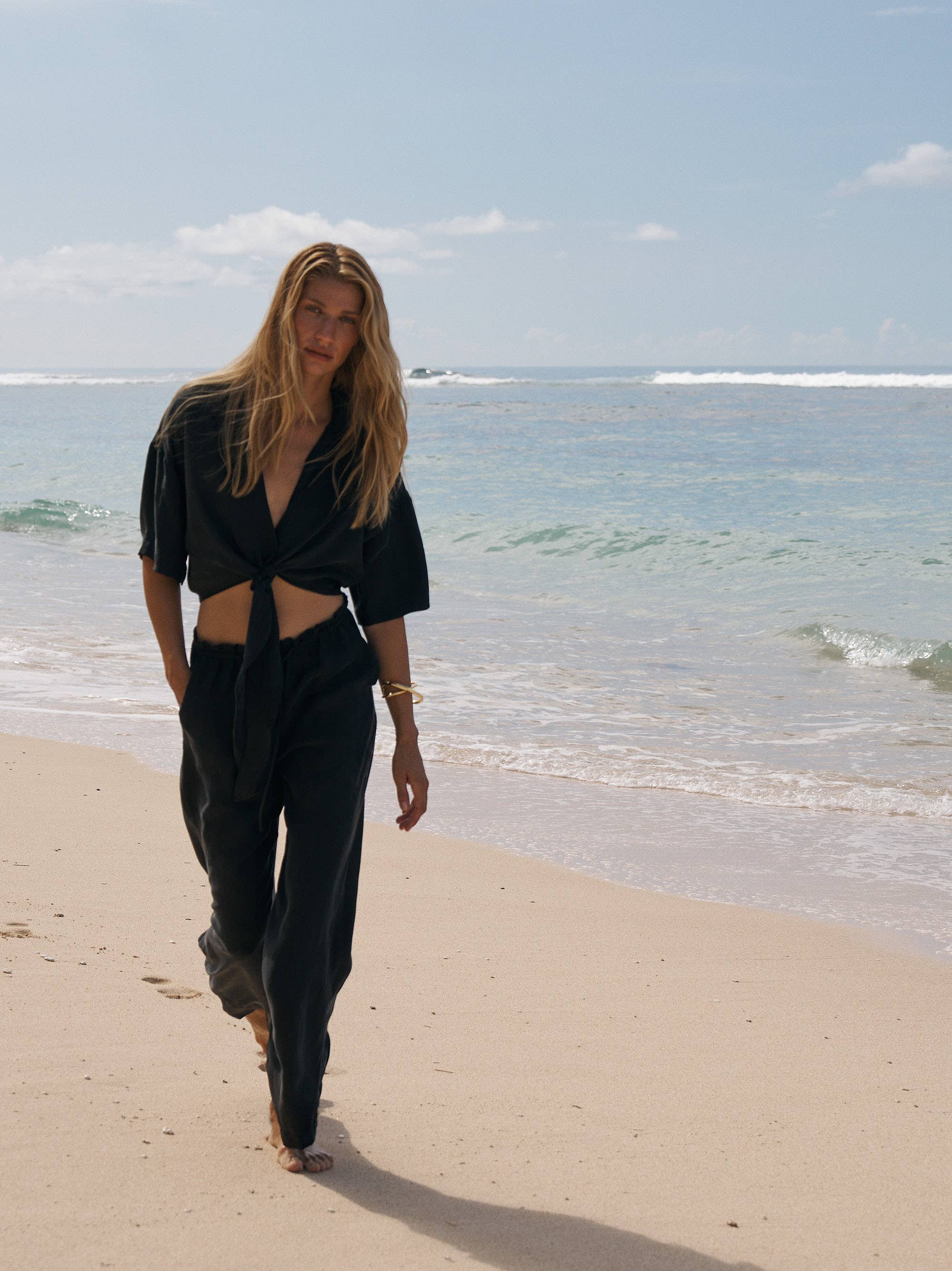 Lucid Flow Tie Pants - Black
