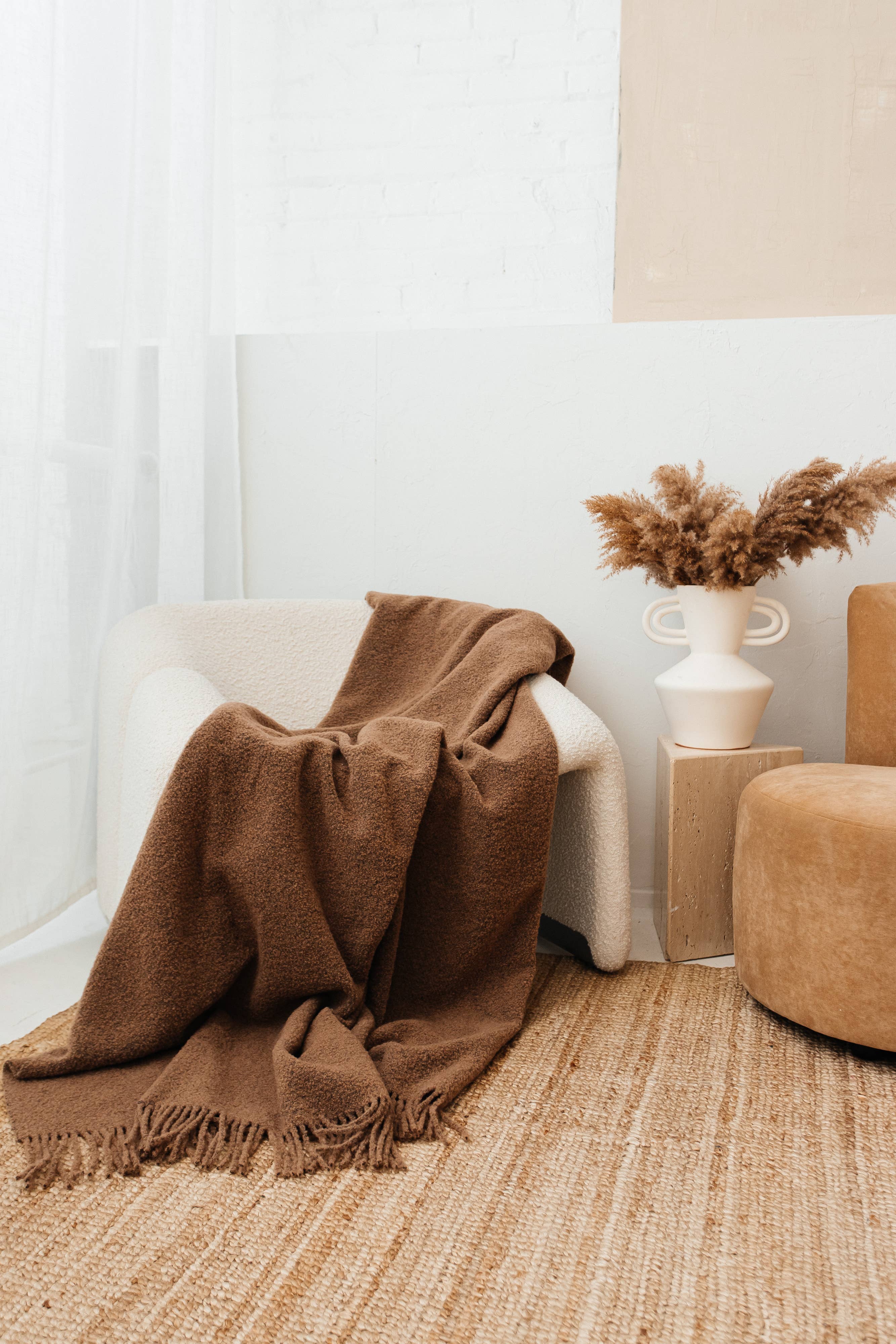 Baldwin Wool Boucle Throw