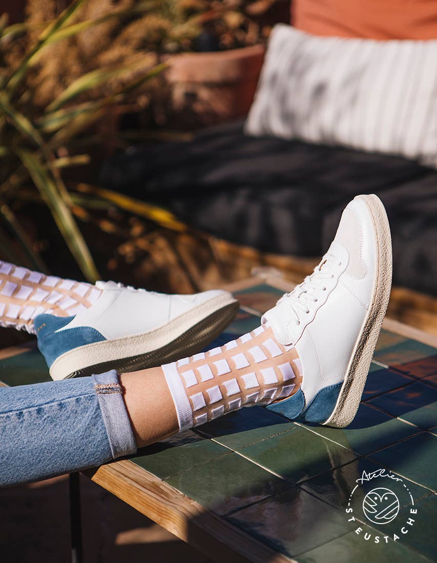 GINZA WHITE • Women's summer sheer socks