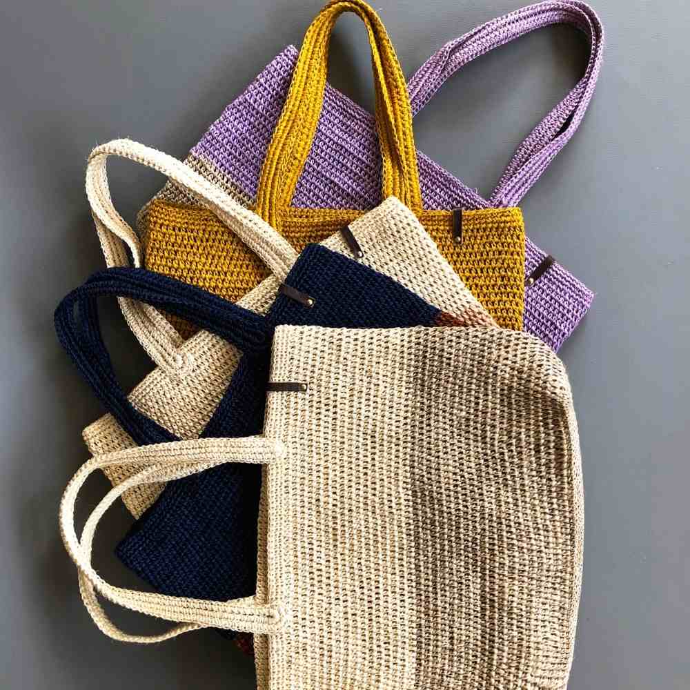 Tote Bag Natural Handmade, Beach Bag