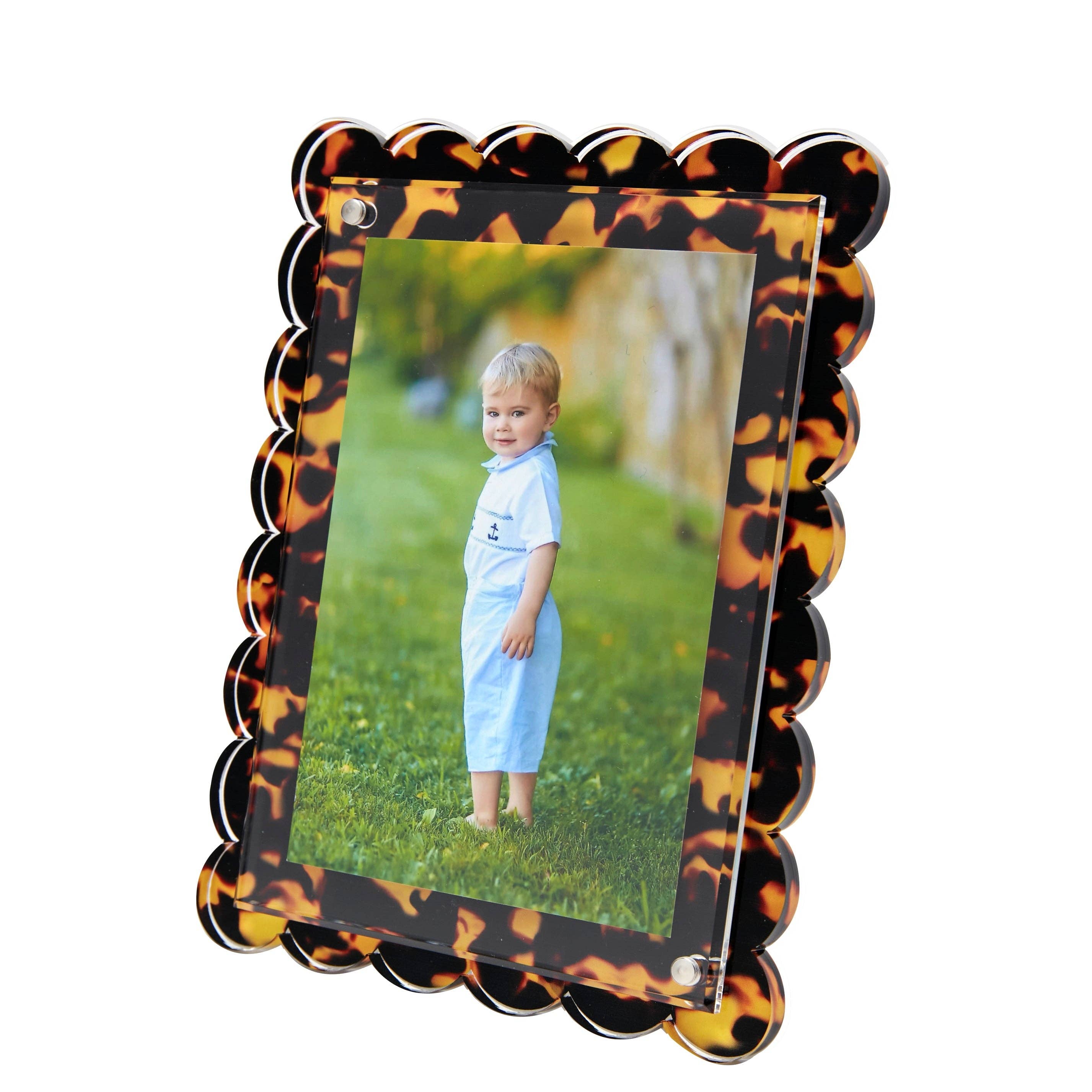 SCALLOP FRAME - TORTOISE