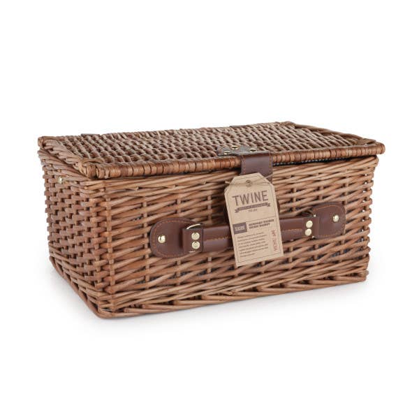 Newport Woven Wicker Picnic Basket Set