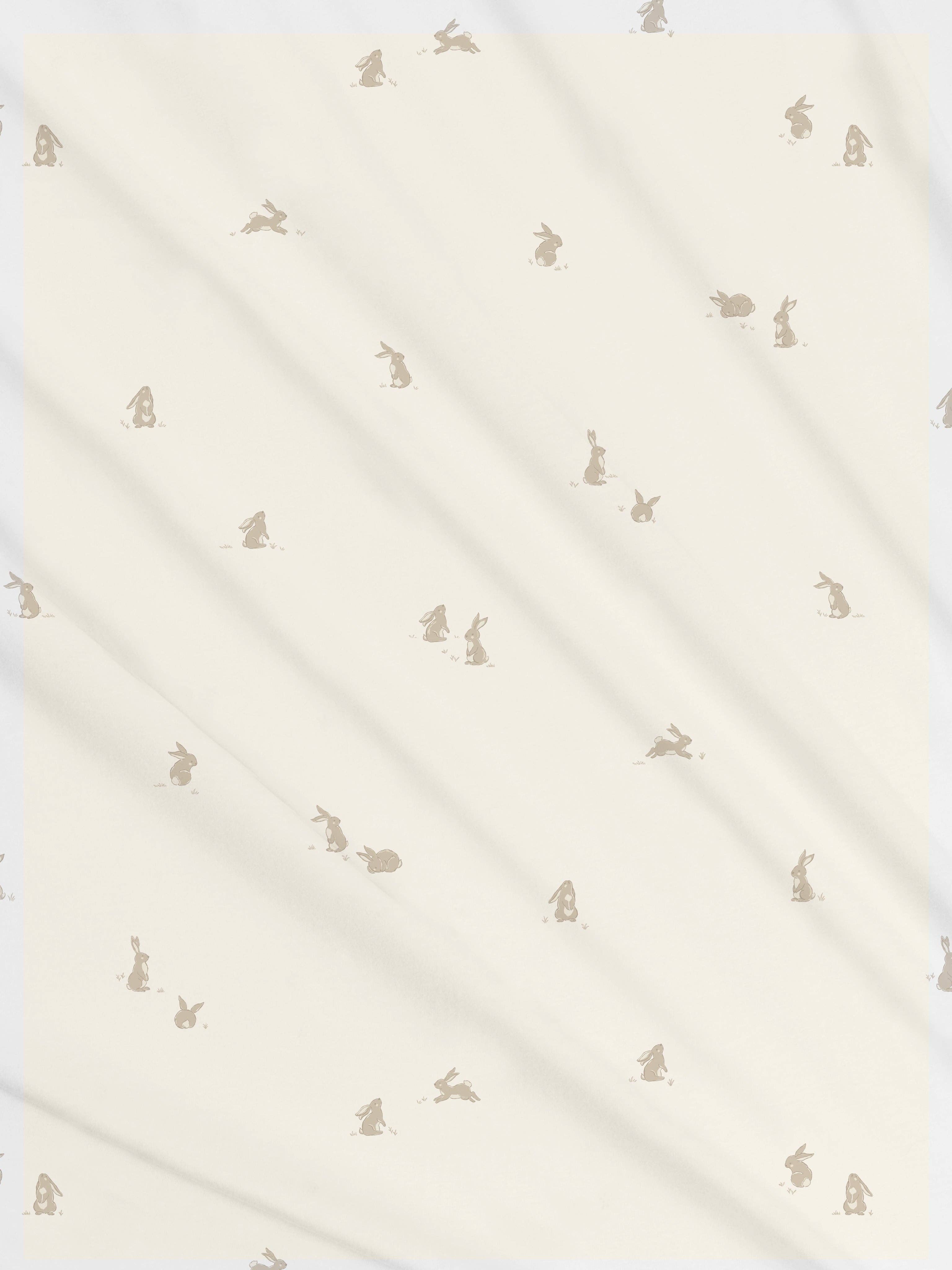 Swaddle Blanket - Bunny / Oat + Clay