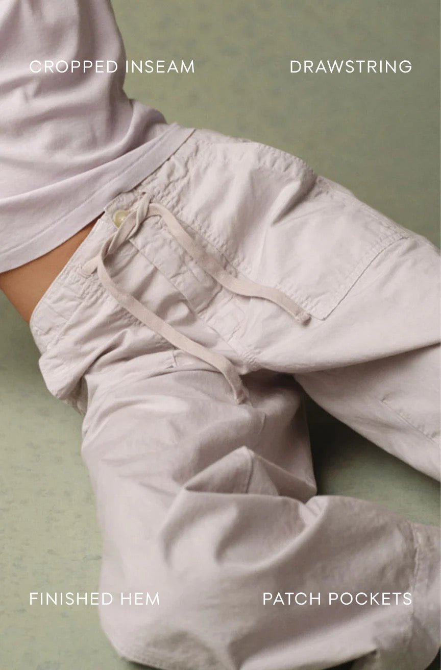 EASY DRAWSTRING SLOUCH CROP